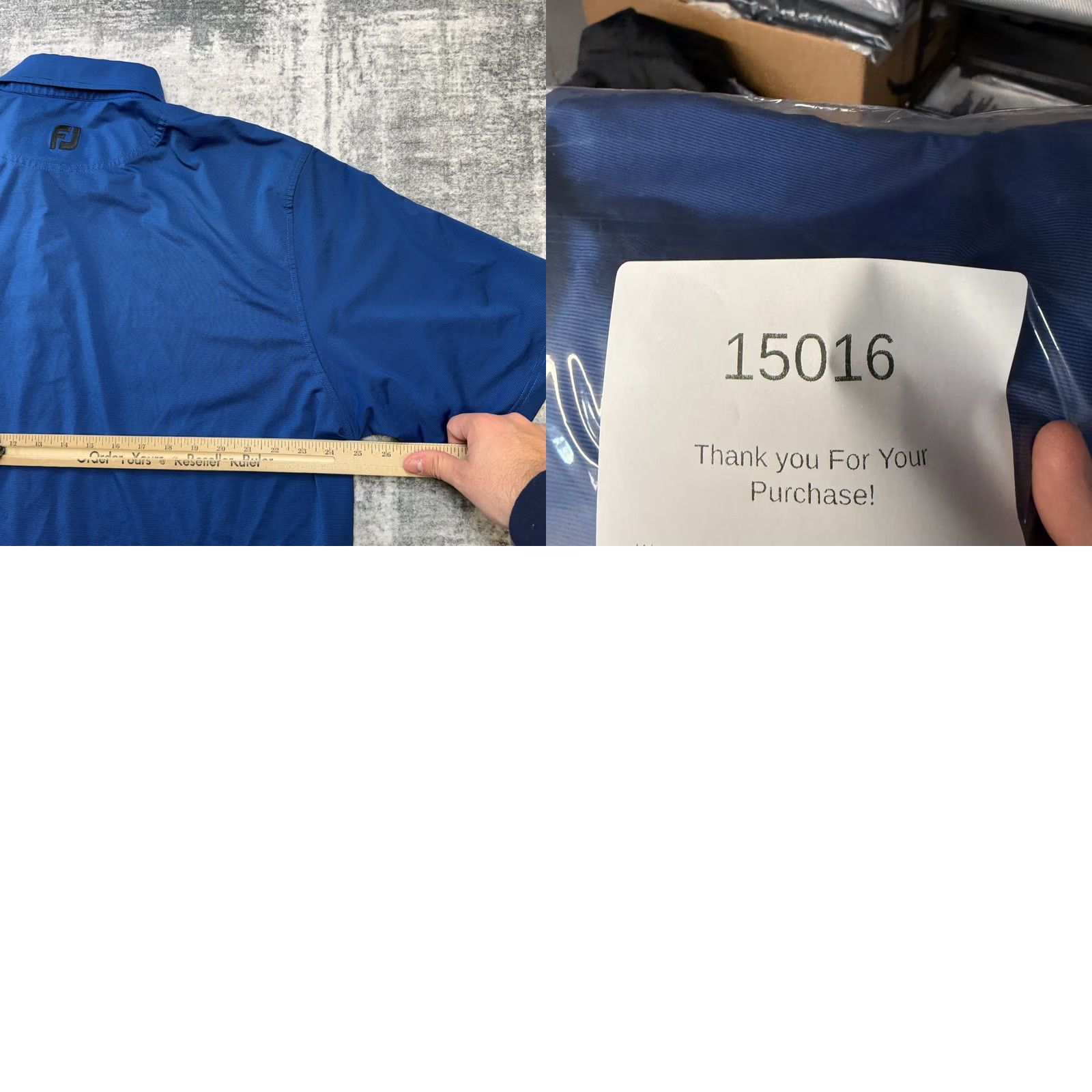 Footjoy FootJoy Polo Shirt Mens 2XL Striped Blue Polo Golf Performance Stretch Breathable Travel FJ Size US XXL / EU 58 / 5 - 8 Thumbnail
