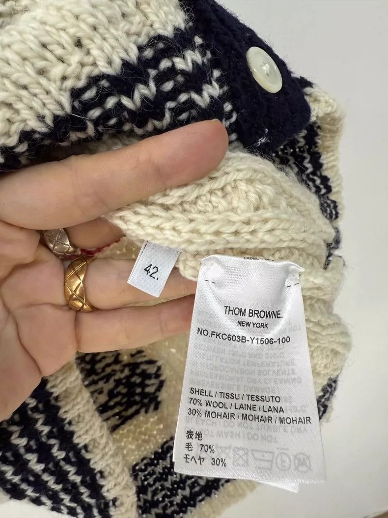Thom Browne Thom Browne A wool knit cardigan Size M / US 6-8 / IT 42-44 - 6 Thumbnail