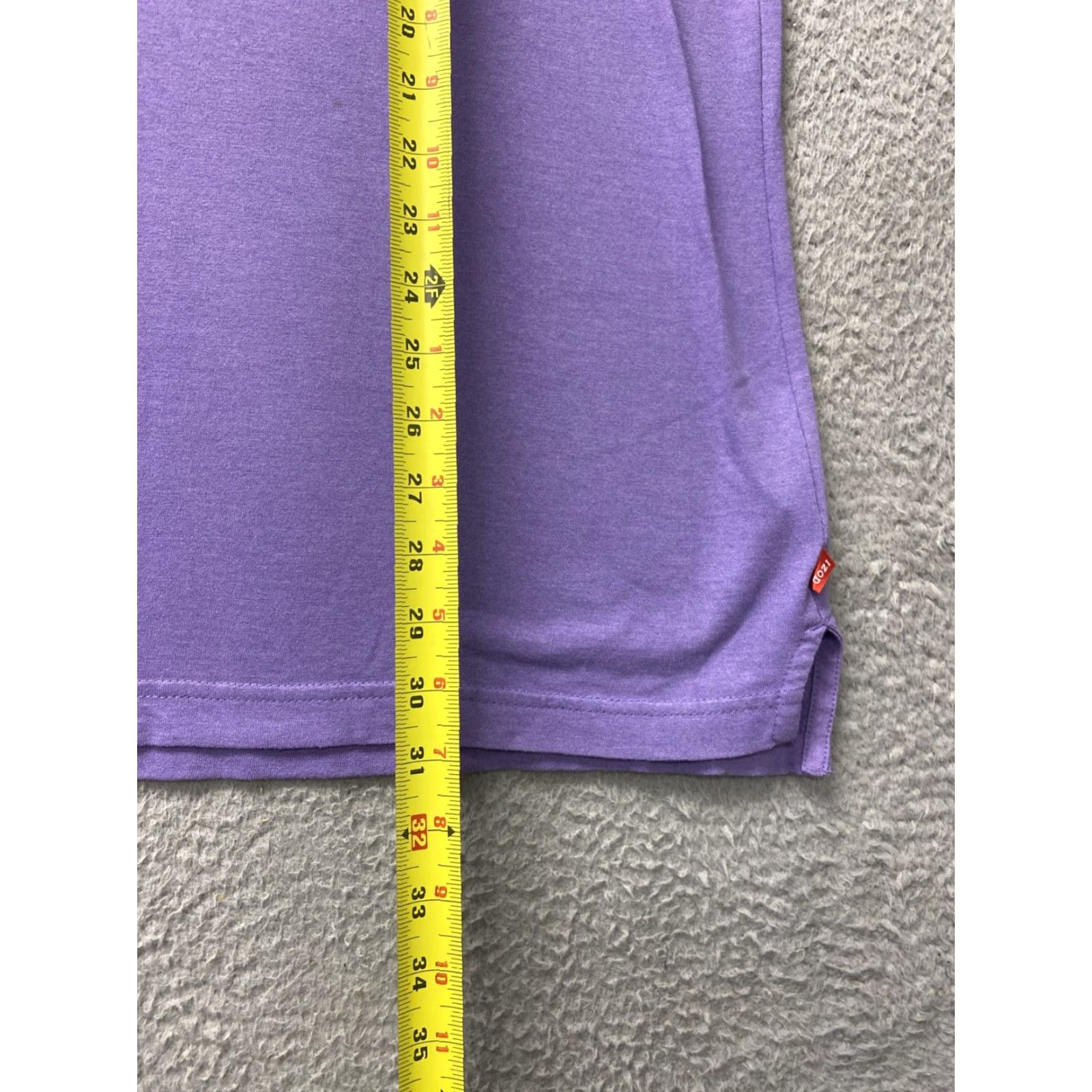 Izod VINTAGE Izod Men Polo Shirt Short Sleeve Crew Neck 100% Cotton Light Purple Mens Large Size US L / EU 52-54 / 3 - 6 Thumbnail