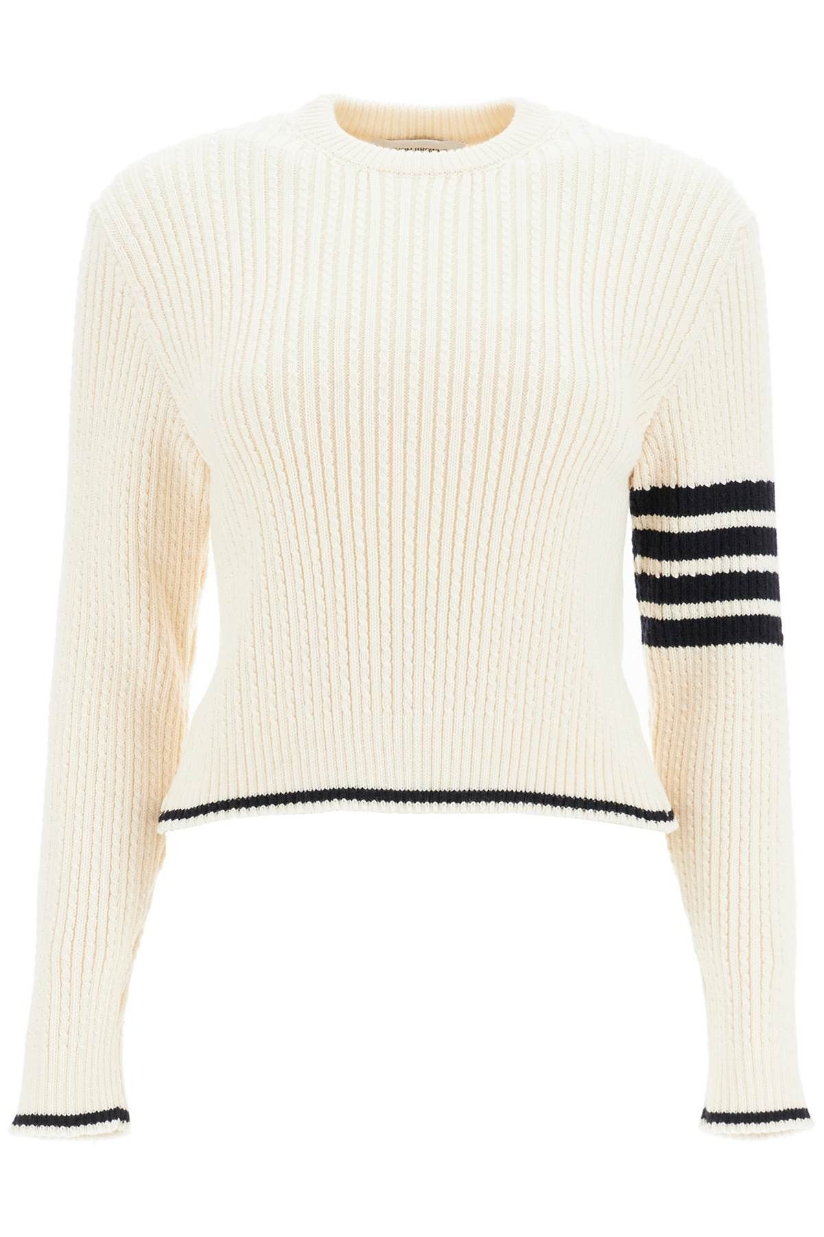 Thom Browne THOM BROWNE '4-Bar Virgin Wool Sweater Size XS / US 0-2 / IT 36-38 - 1 Thumbnail