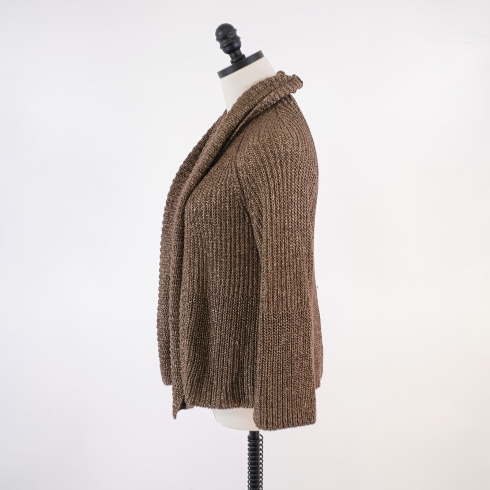 I.N.C INC International Concepts XL Brown Acrylic Nylon Knit Cardi Size XL / US 12-14 / IT 48-50 - 4 Thumbnail