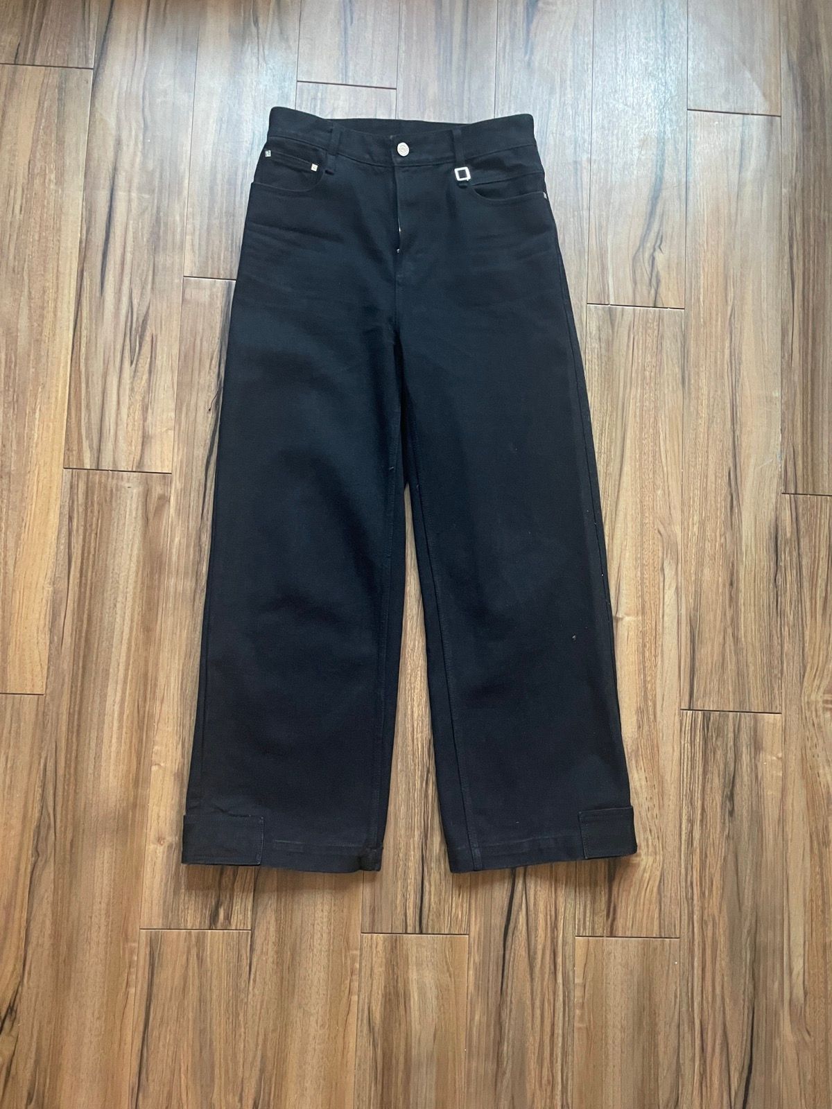 Pre-owned Wooyoungmi Wide Leg Black Jeans