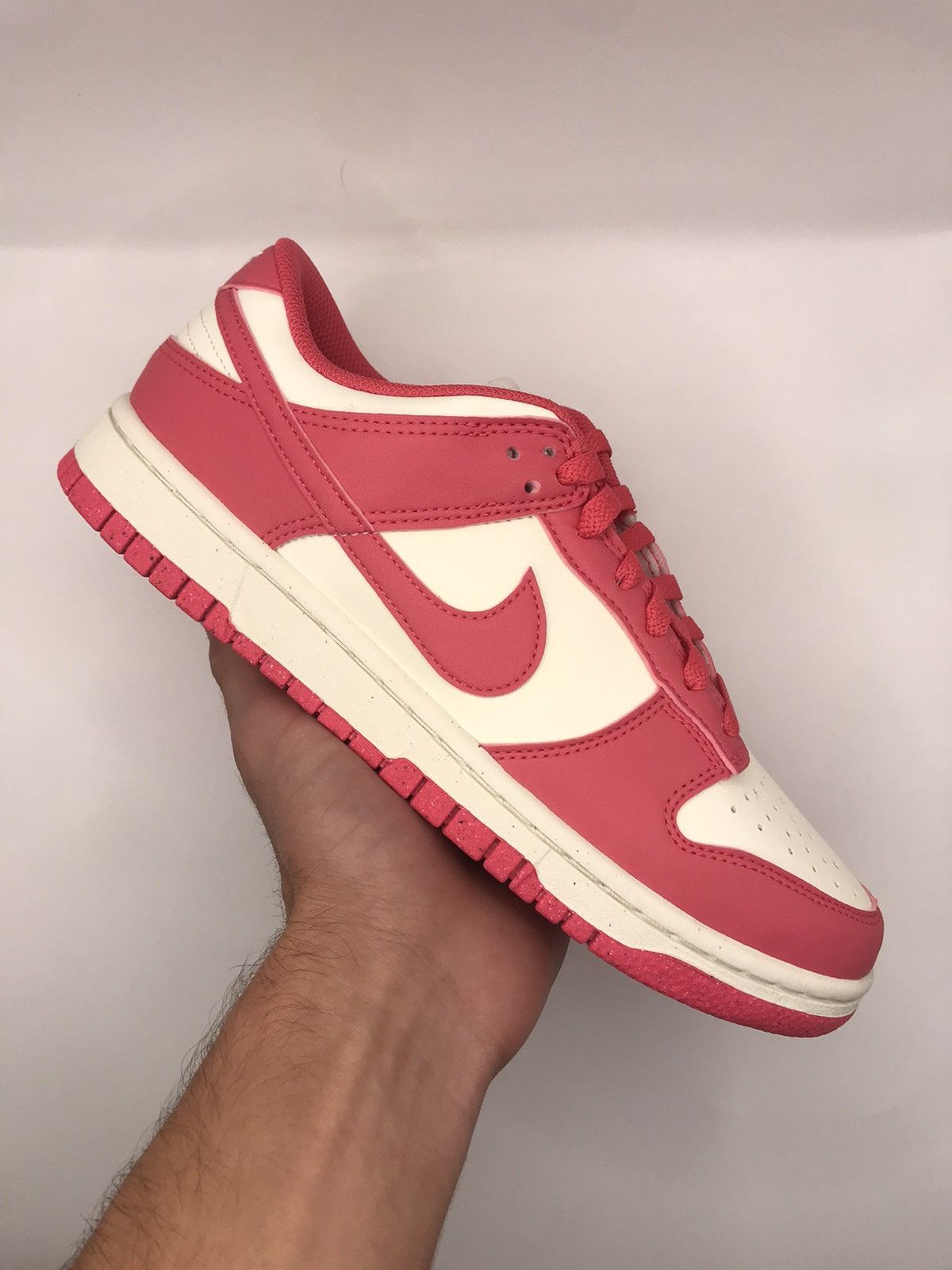 Nike Nike Dunk Low “Pink&White” Size US 9 / IT 39 - 1 Thumbnail