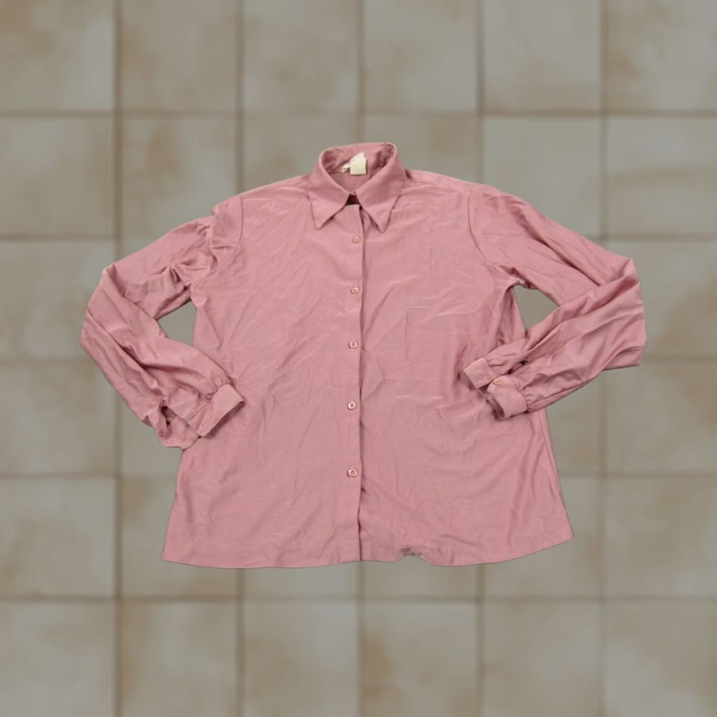 Pinko Alice Stuart Shirt Woven Womens Size M Pink Button Up Casual Basic Style Size M / US 6-8 / IT 42-44 - 1 Thumbnail