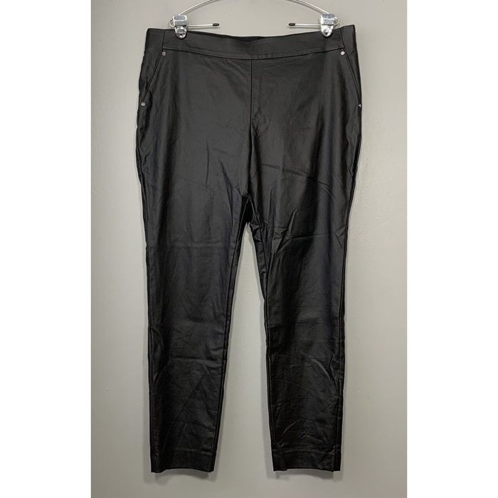 Other Maurices Womens Plus Size 20W Black Vegan Leather Pants | Grailed