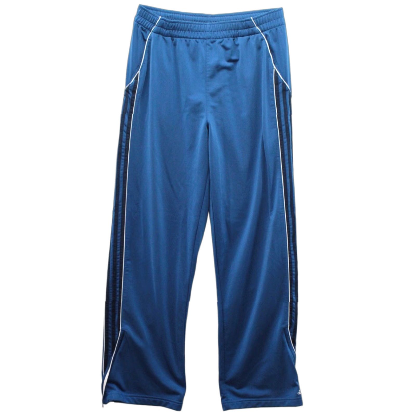 Adidas Vintage Adidas Pants Men's Medium Blue Drawstring Zip Cuffs White Logo Size US 31 - 1 Thumbnail