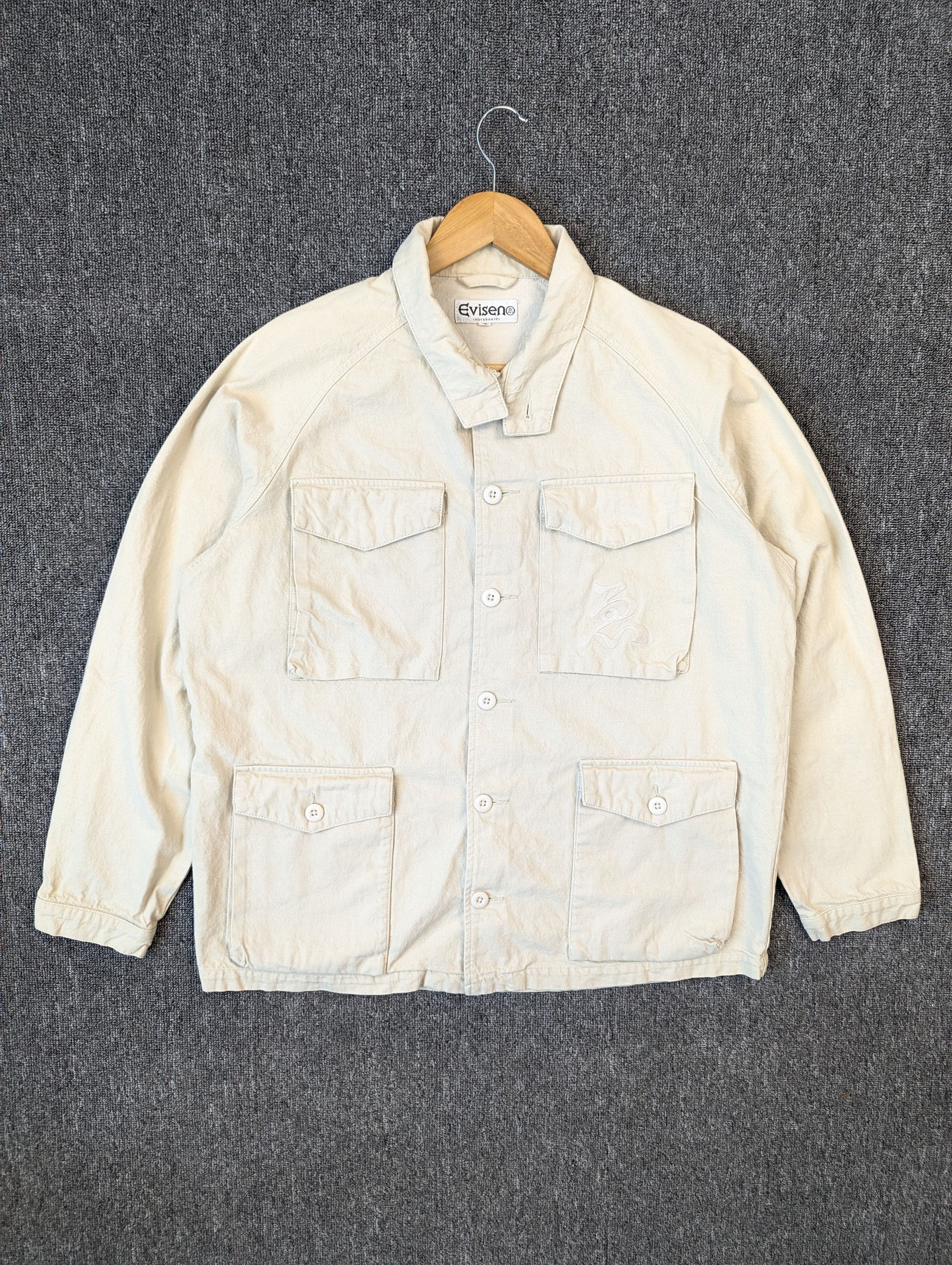 Vintage Vintage Evisen Skateboarding 4 Pocket Button Ups Jacket Size US XL / EU 56 / 4 - 1 Thumbnail