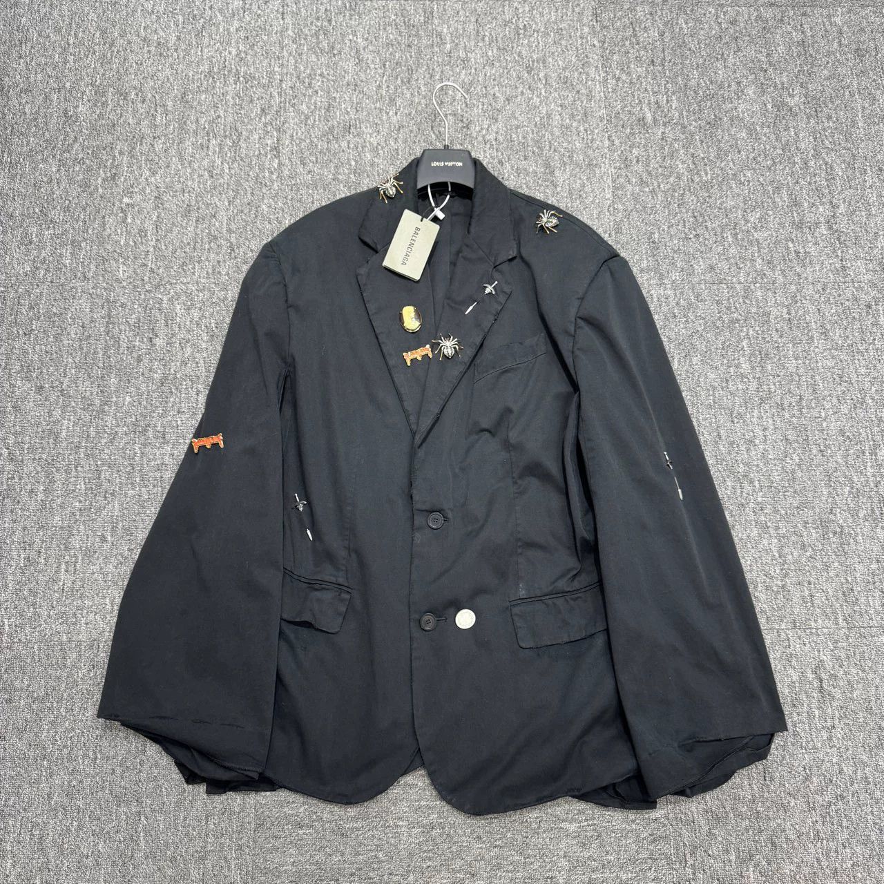 Balenciaga Balenciaga Distressed Pin Blazer Coat - dmc Size US M / EU 48-50 / 2 - 1 Thumbnail
