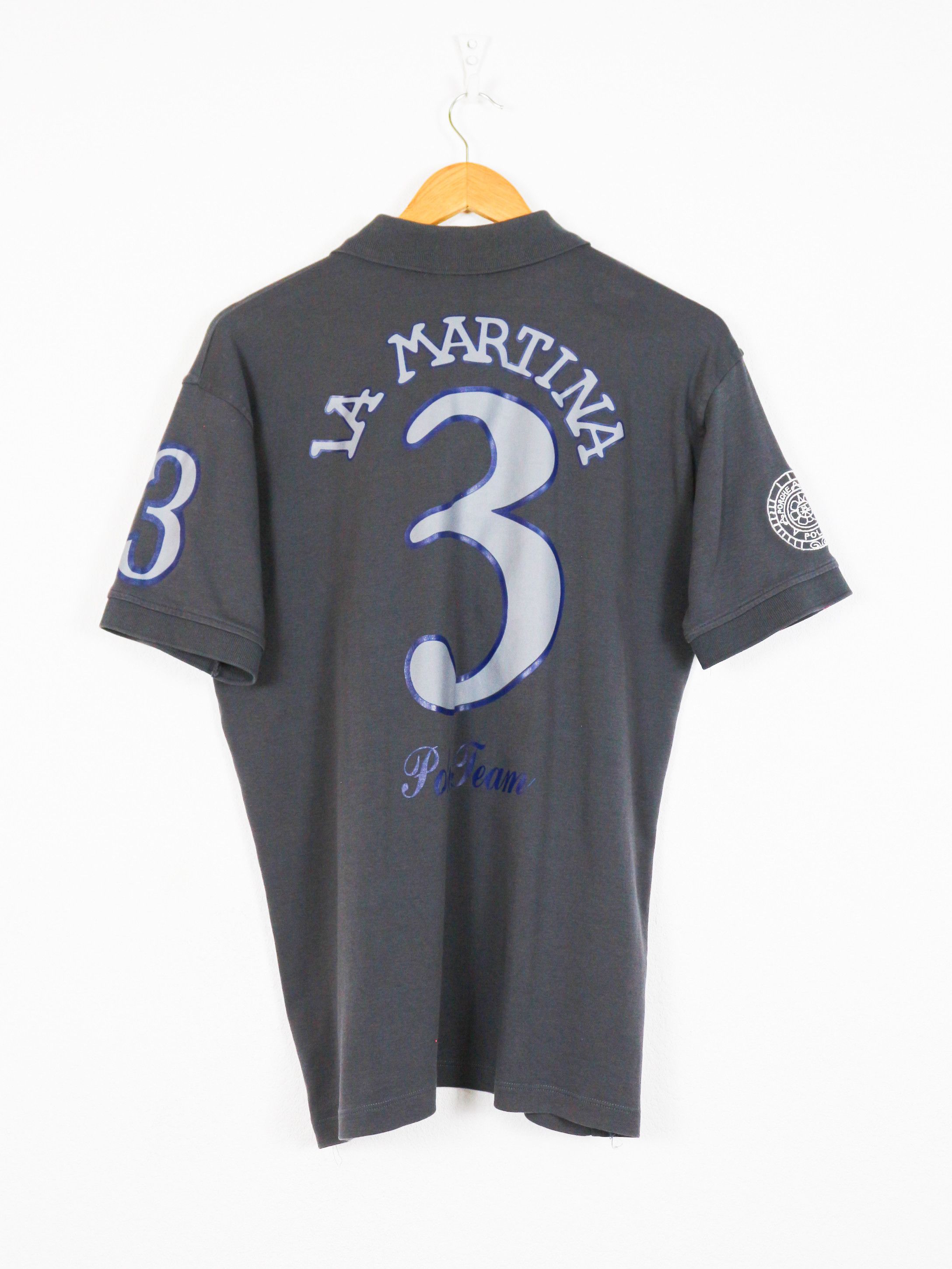 La Martina La Martina Polo Society Letterman Rugby Shirt Size US L / EU 52-54 / 3 - 6 Thumbnail
