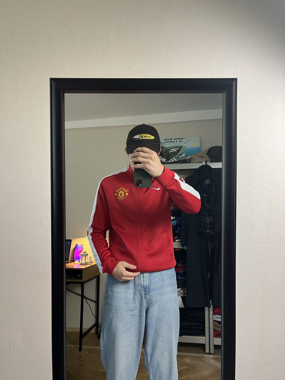 Nike Vintage Y2K Nike Manchester United Track Jacket Drill Rare Size US M / EU 48-50 / 2 - 2 Thumbnail
