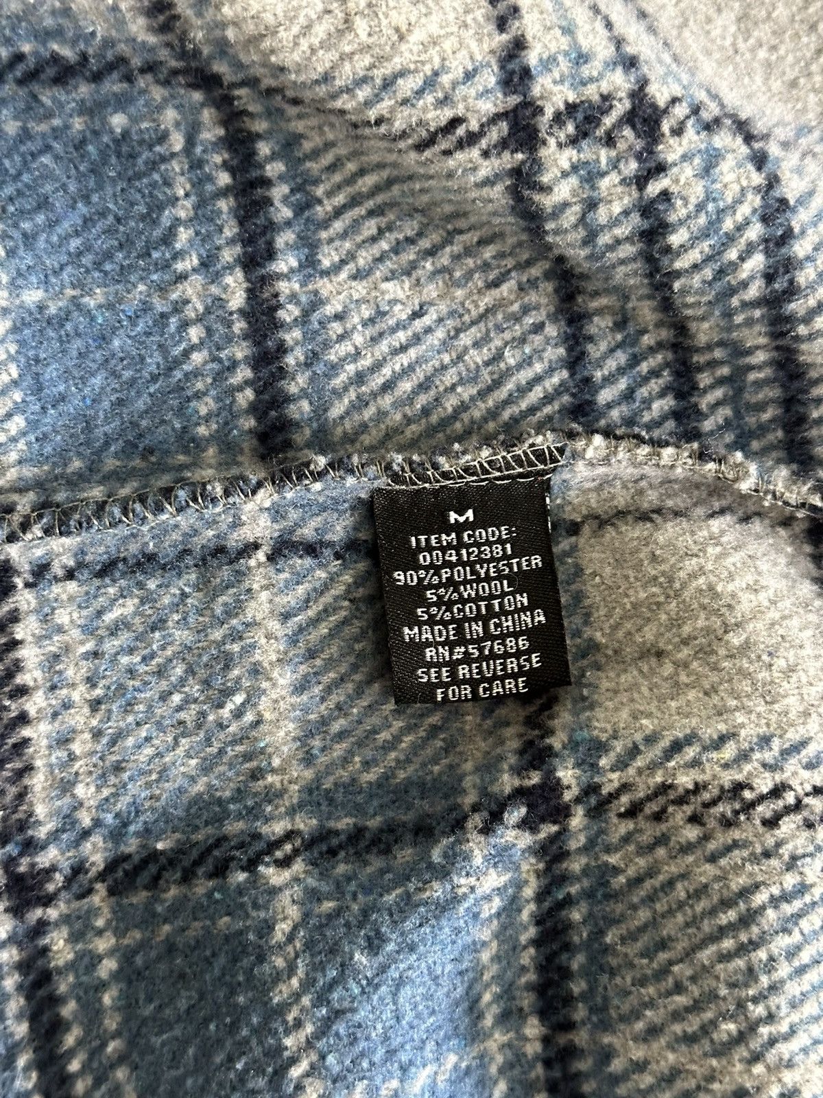 Forever 21 blue striped flannel coat Size US M / EU 48-50 / 2 - 5 Thumbnail