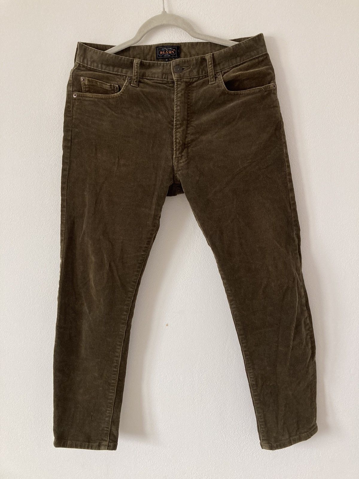 image of Beams Plus Corduroy Vintage Pants in Brown, Men's (Size 27)