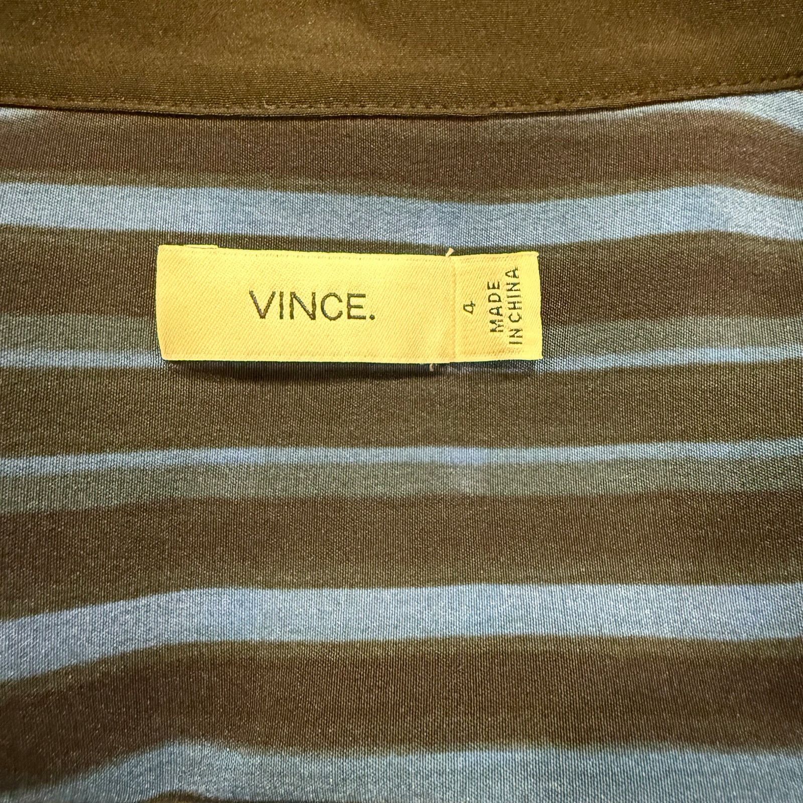 Vince Vince Women’s Striped Silk Blouse Size 4 Size S / US 4 / IT 40 - 6 Thumbnail