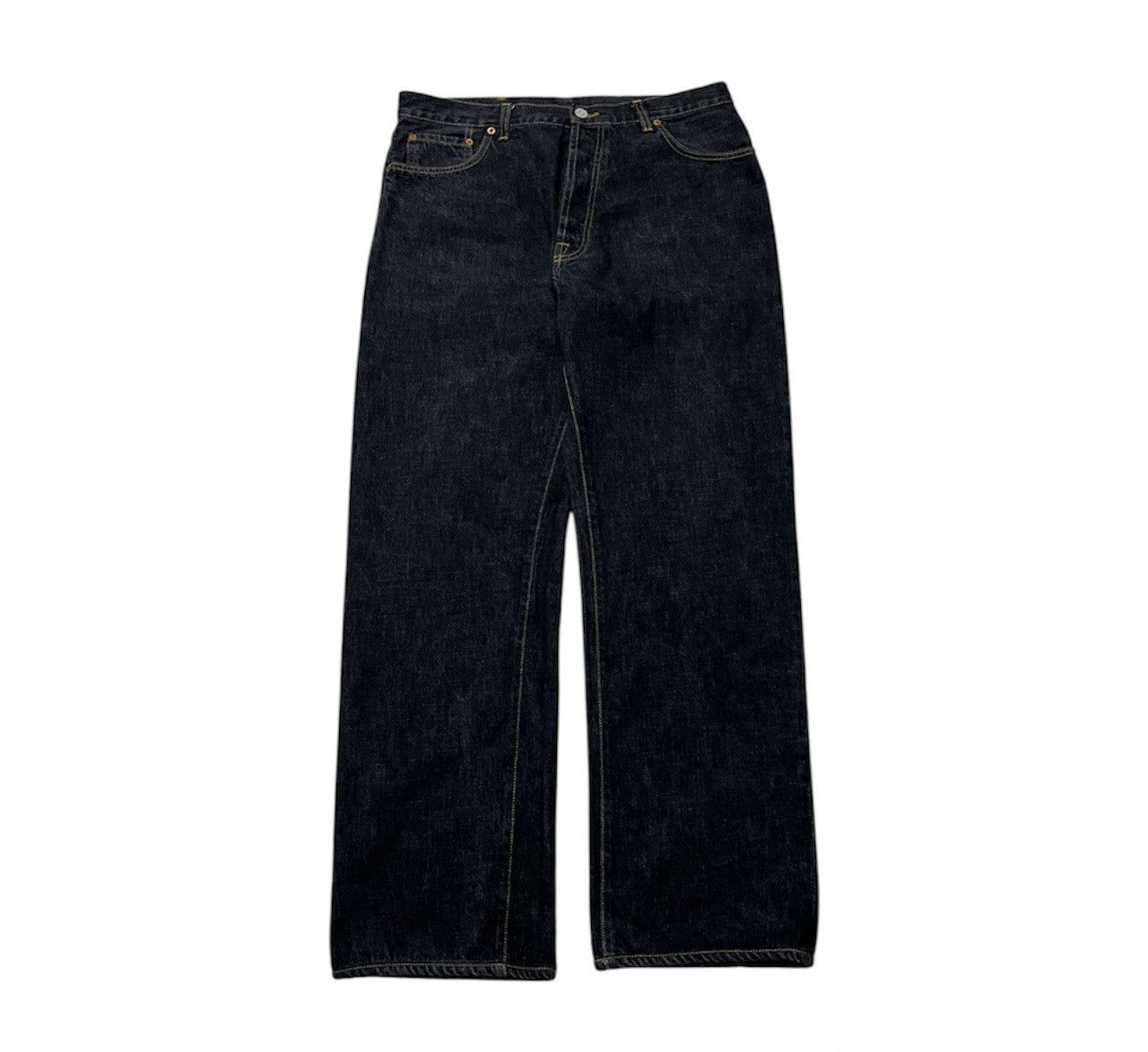 Gucci × Vintage Vintage Gucci regular dark goth raw denim jeans Size US 36 / EU 52 - 1 Thumbnail