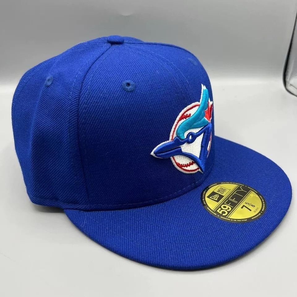 New Era Toronto Blue Jays Hat Men 7 5/8 59Fifty New Era Fitted Cap Size ONE SIZE - 3 Thumbnail