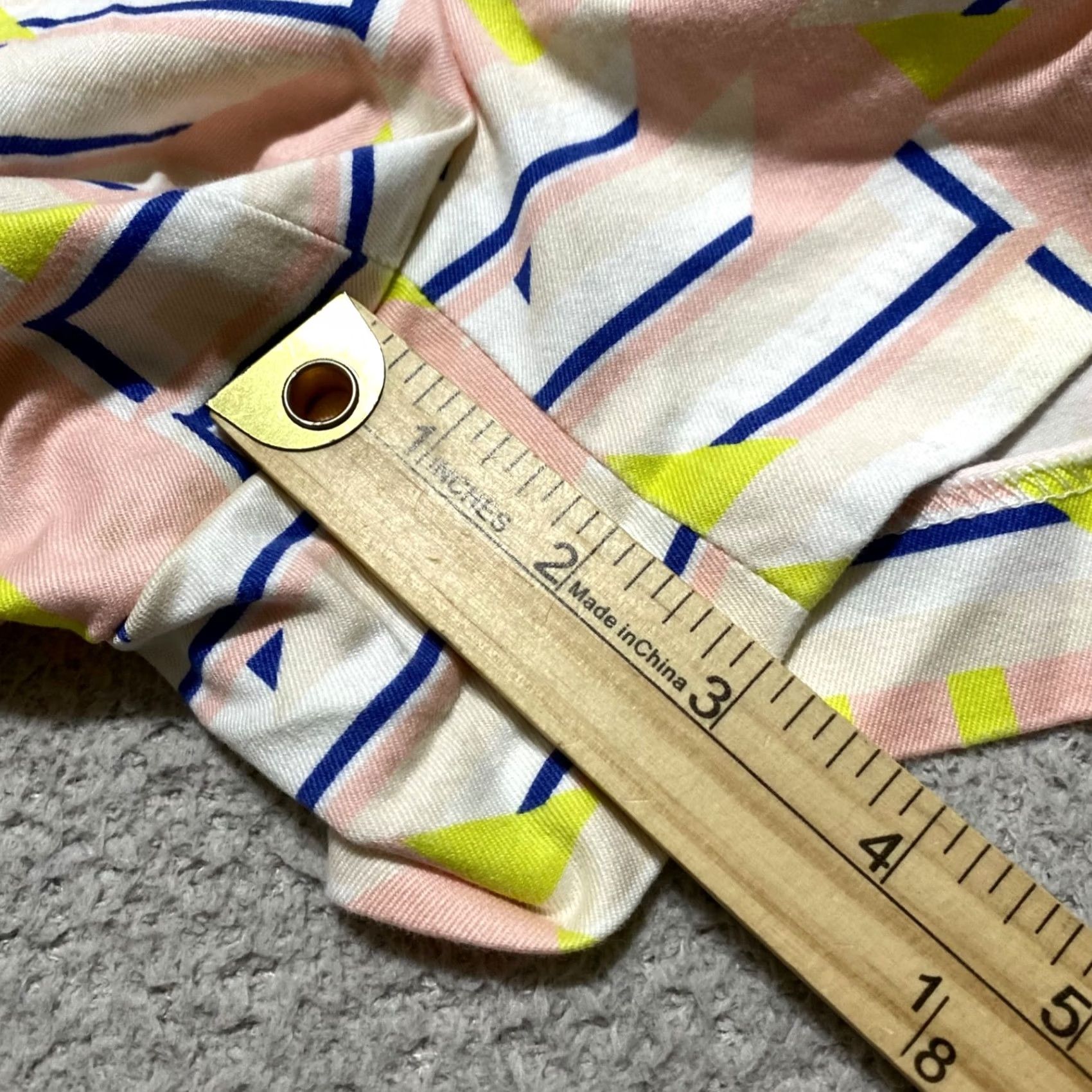 J.Crew J.CREW Multicolor Geometric Chino Shorts Womens 6 Inseam 3" Pockets Stretch Comfortable Caprise Travel Casual Summer Women Size 28" / US 6 / IT 42 - 5 Thumbnail