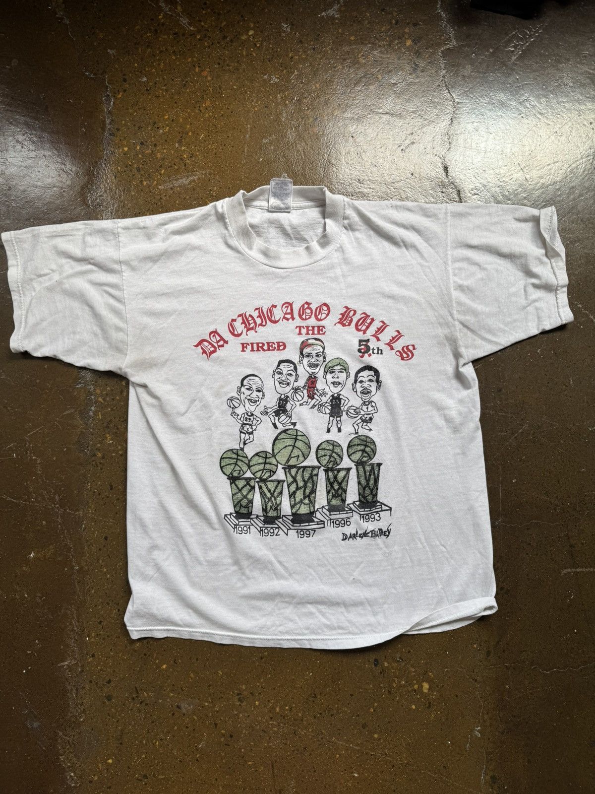 NBA × Vintage Super rare vintage Chicago bull championship NBA T shirt Size US L / EU 52-54 / 3 - 1 Thumbnail