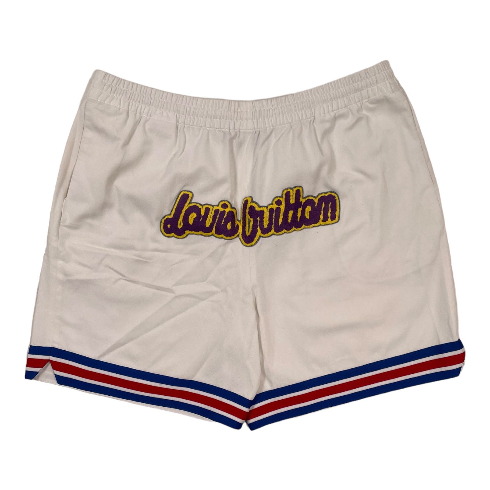 image of Louis Vuitton X Nba Basketball Shorts Beige, Men's (Size 36)