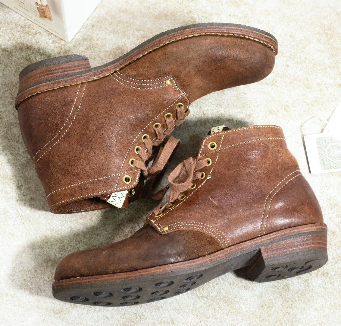 Visvim Visvim 19ss Brigadier Boots Folk（horsehdie），M10.5 Brown Size US 10.5 / EU 43-44 - 9 Thumbnail