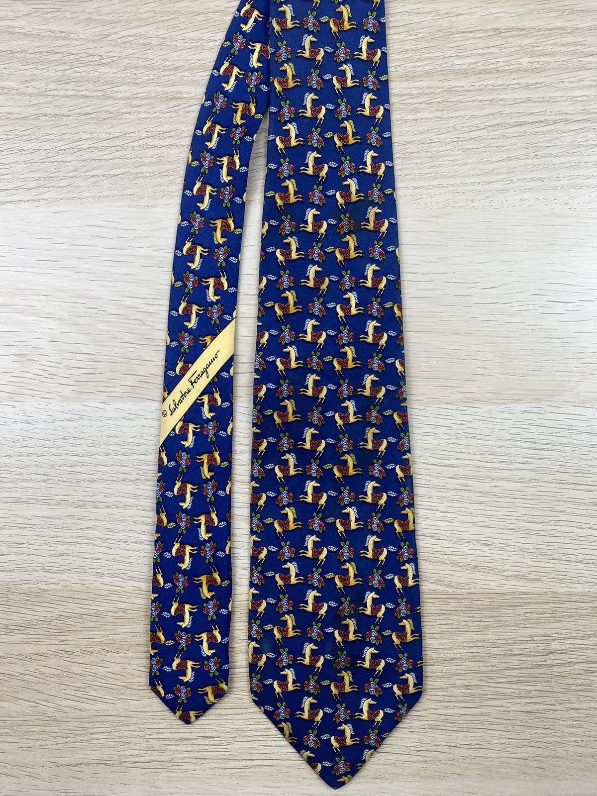 Salvatore Ferragamo Salvatore Ferragamo Silk Tie T83 Size ONE SIZE - 4 Thumbnail