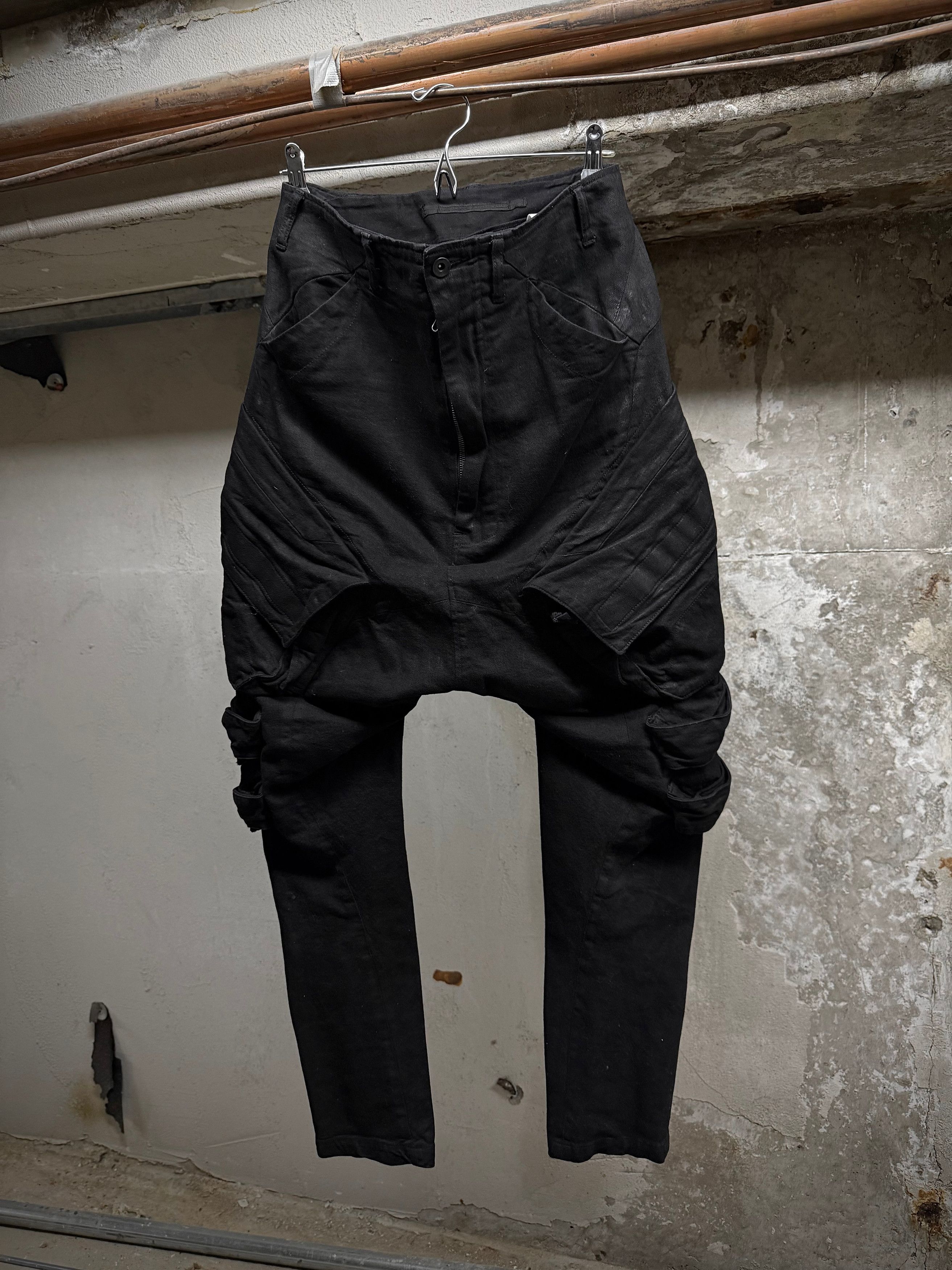 Julius Julius Waxed Velcro Gas-Mask Cargo Denim Size US 30 / EU 46 - 1 Thumbnail