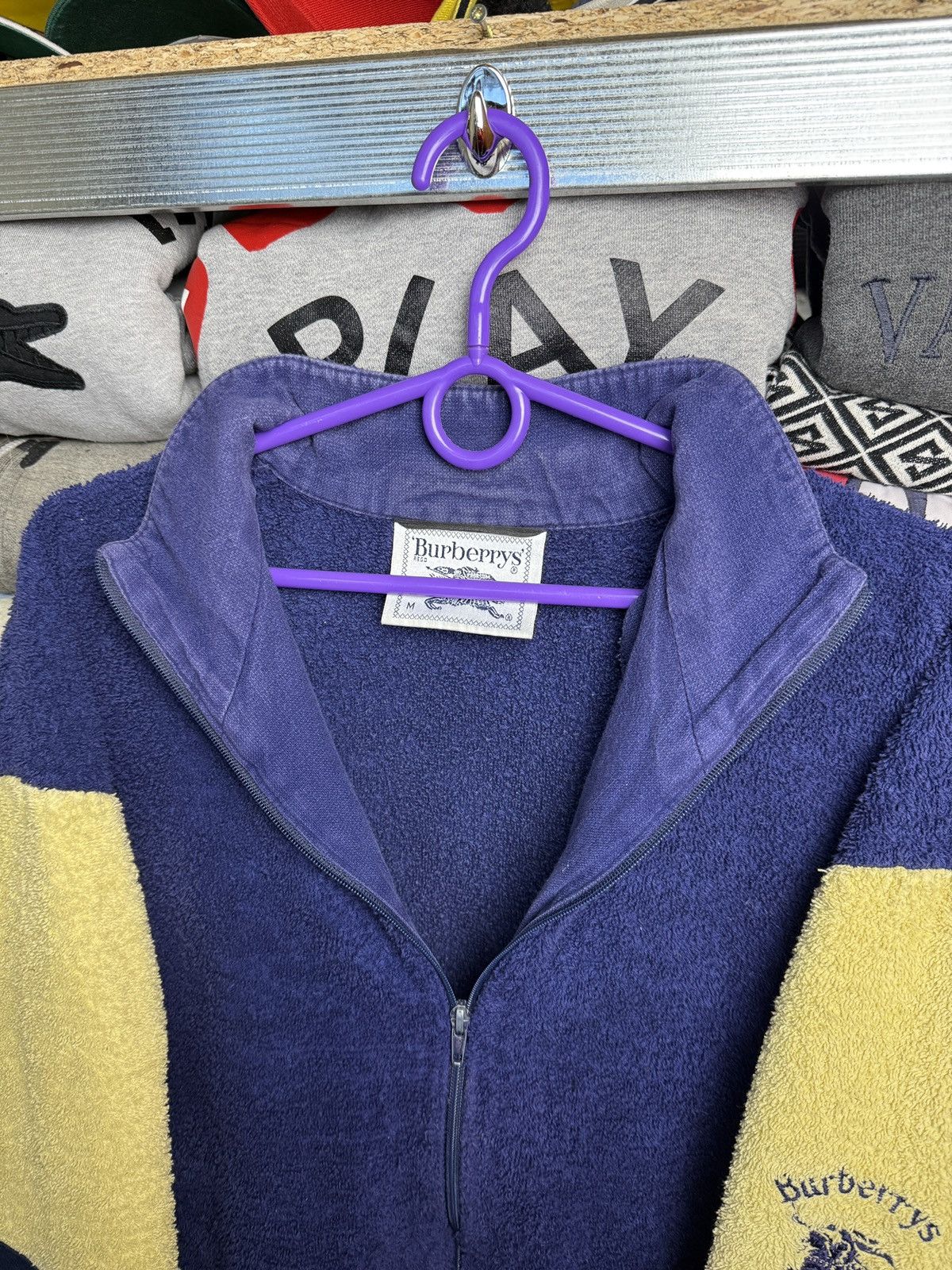 Burberry Burberry Vintage Fleece Zip Up Embroidered Logo Size US M / EU 48-50 / 2 - 7 Thumbnail