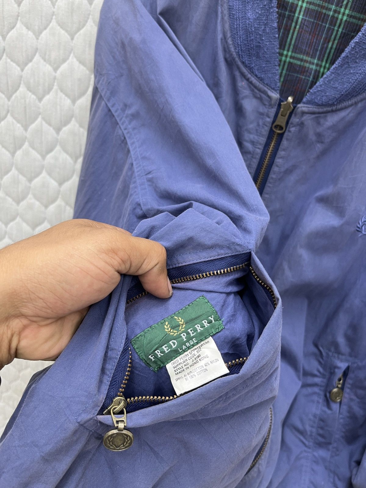 Fred Perry 🔥🔥🔥STEALS VTG FRED PERRY REVERSIBLE BOMBER JACKET Size US L / EU 52-54 / 3 - 11 Thumbnail