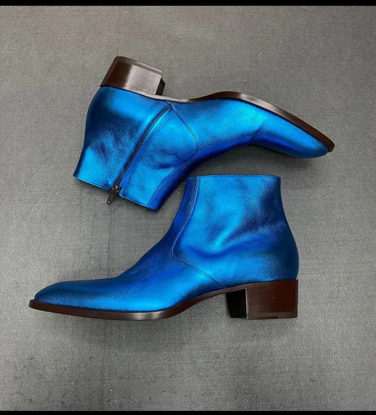 Saint Laurent Paris Saint Laurent Paris Metal Boots Size US 10 / EU 43 - 2 Thumbnail