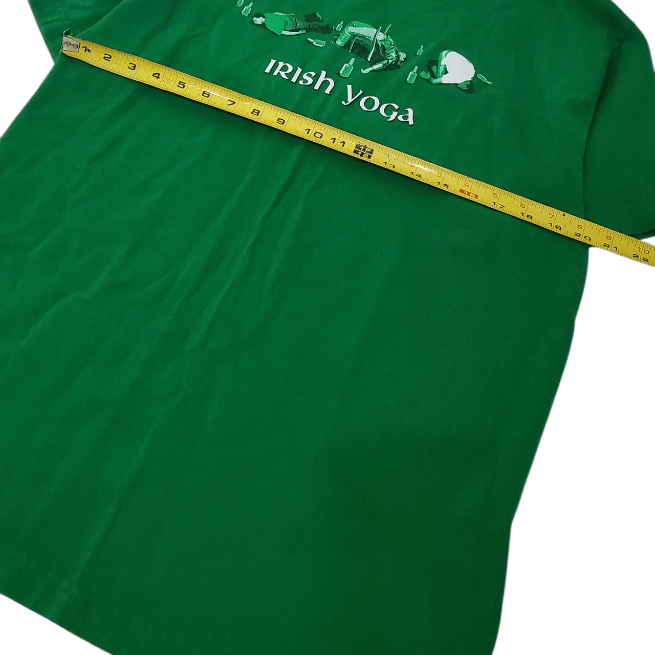 Vintage Drunk Irish Yoga T-Shirt Size US L / EU 52-54 / 3 - 4 Thumbnail