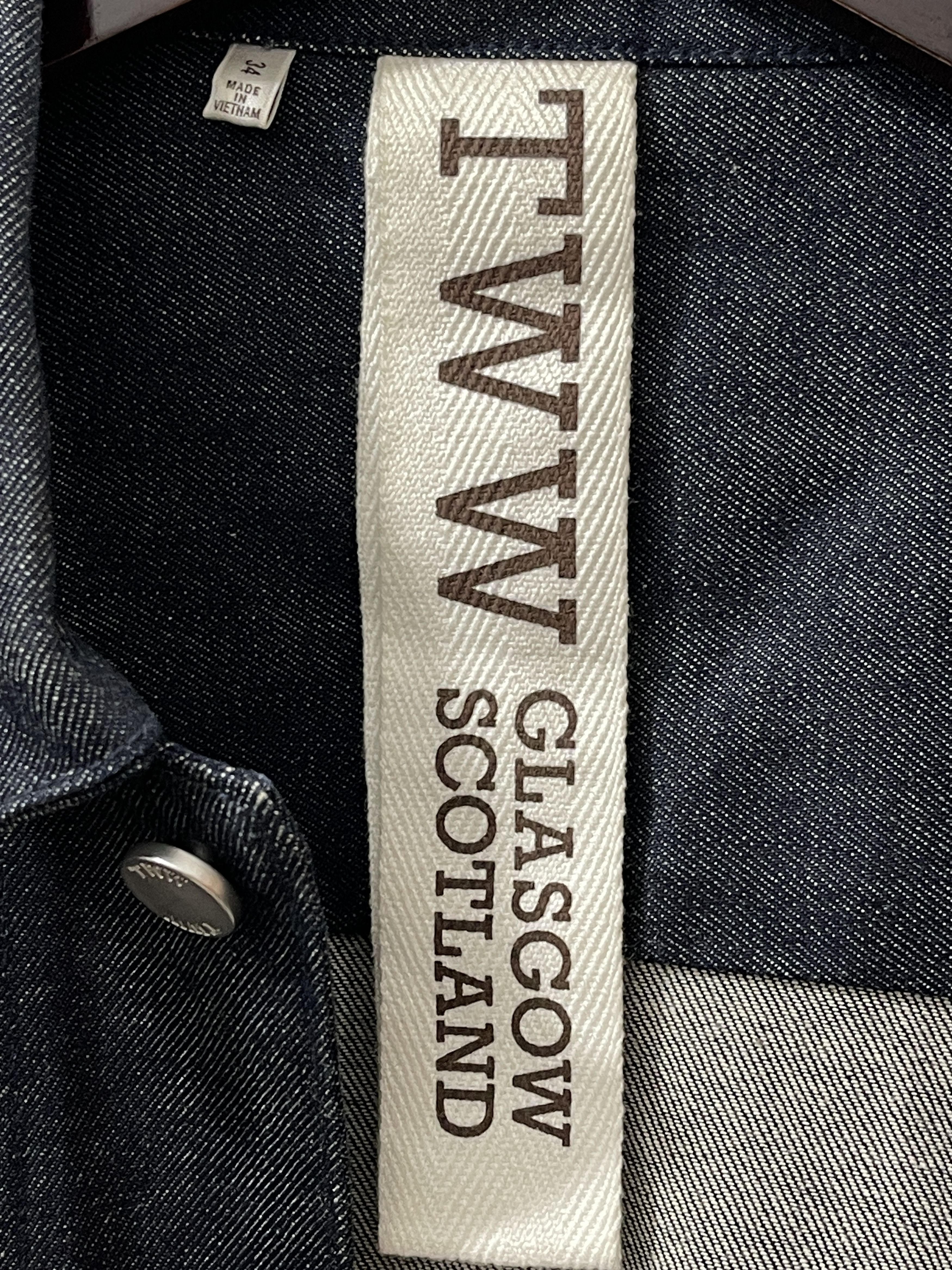 Traditional Weatherwear TWW Glasglow Scotland Type 1 Raw Denim Jacket Size US M / EU 48-50 / 2 - 6 Thumbnail