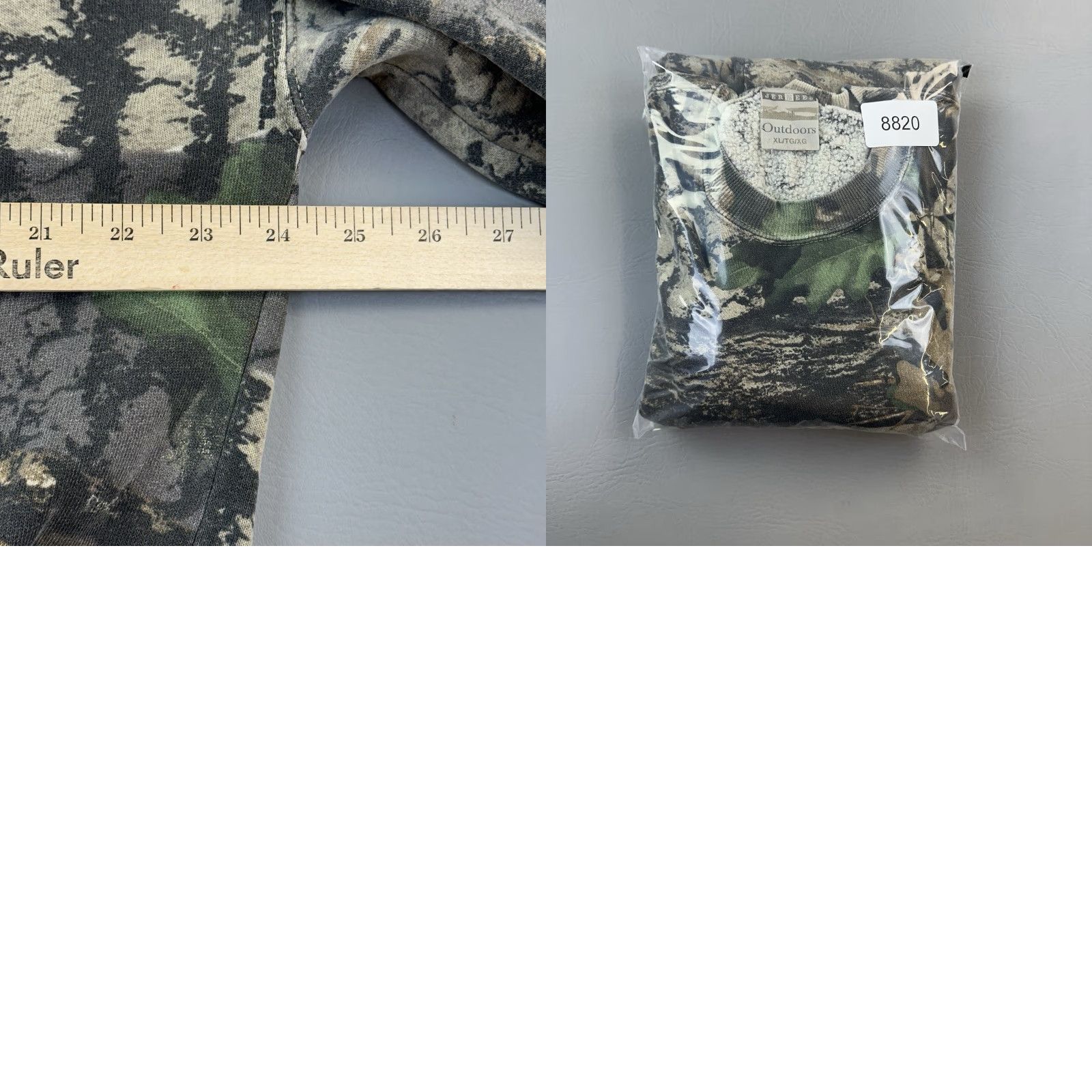 Jerzees VINTAGE Jerzees Outdoor Sweatshirt Mens XL Bigwoods Trebark Camo Pullover USA Size US XL / EU 56 / 4 - 9 Thumbnail