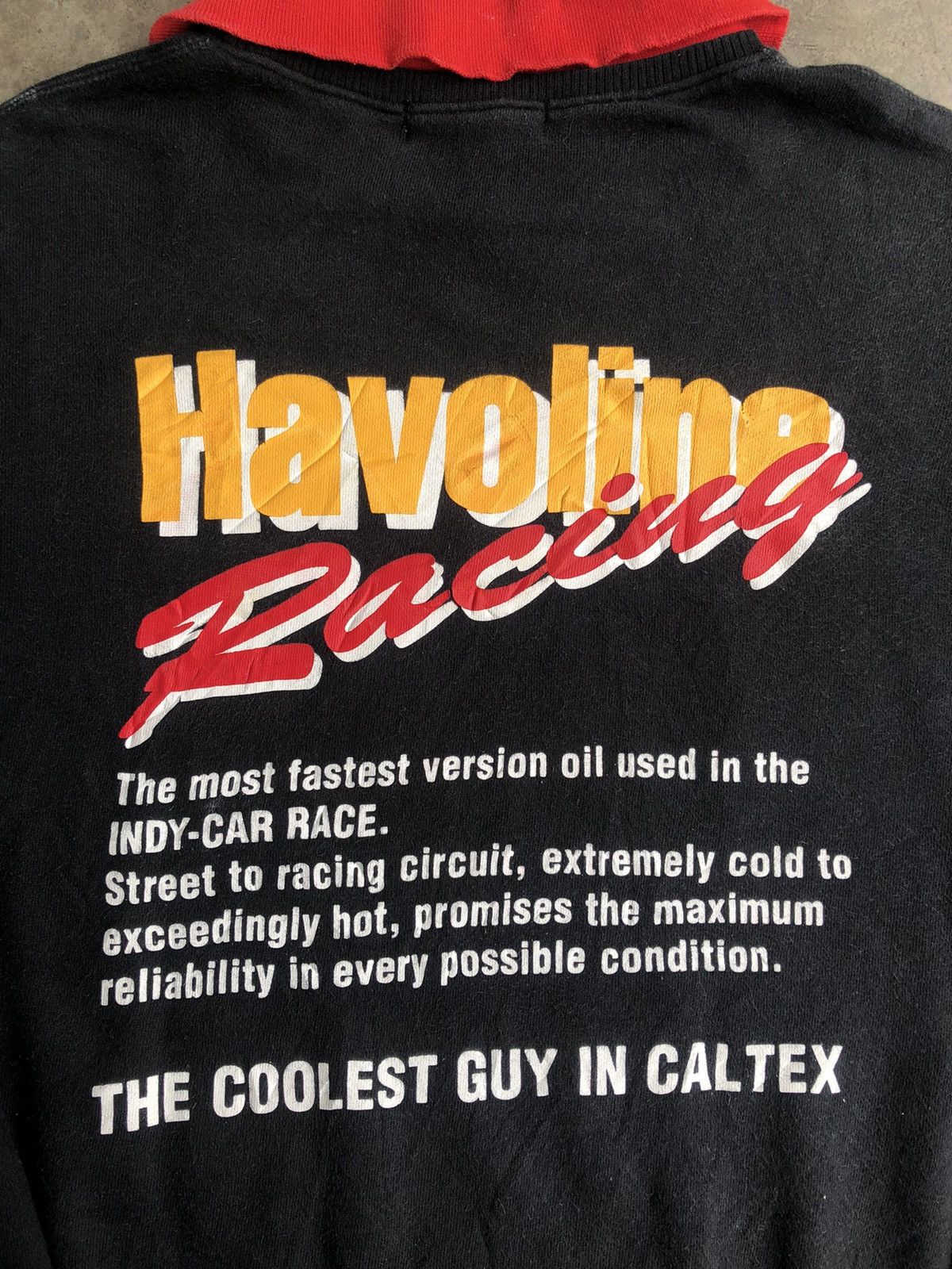 Vintage 💥Vintage Caltex Havoline Racing Big Logo Poem Sweatshirt Size US M / EU 48-50 / 2 - 14 Thumbnail