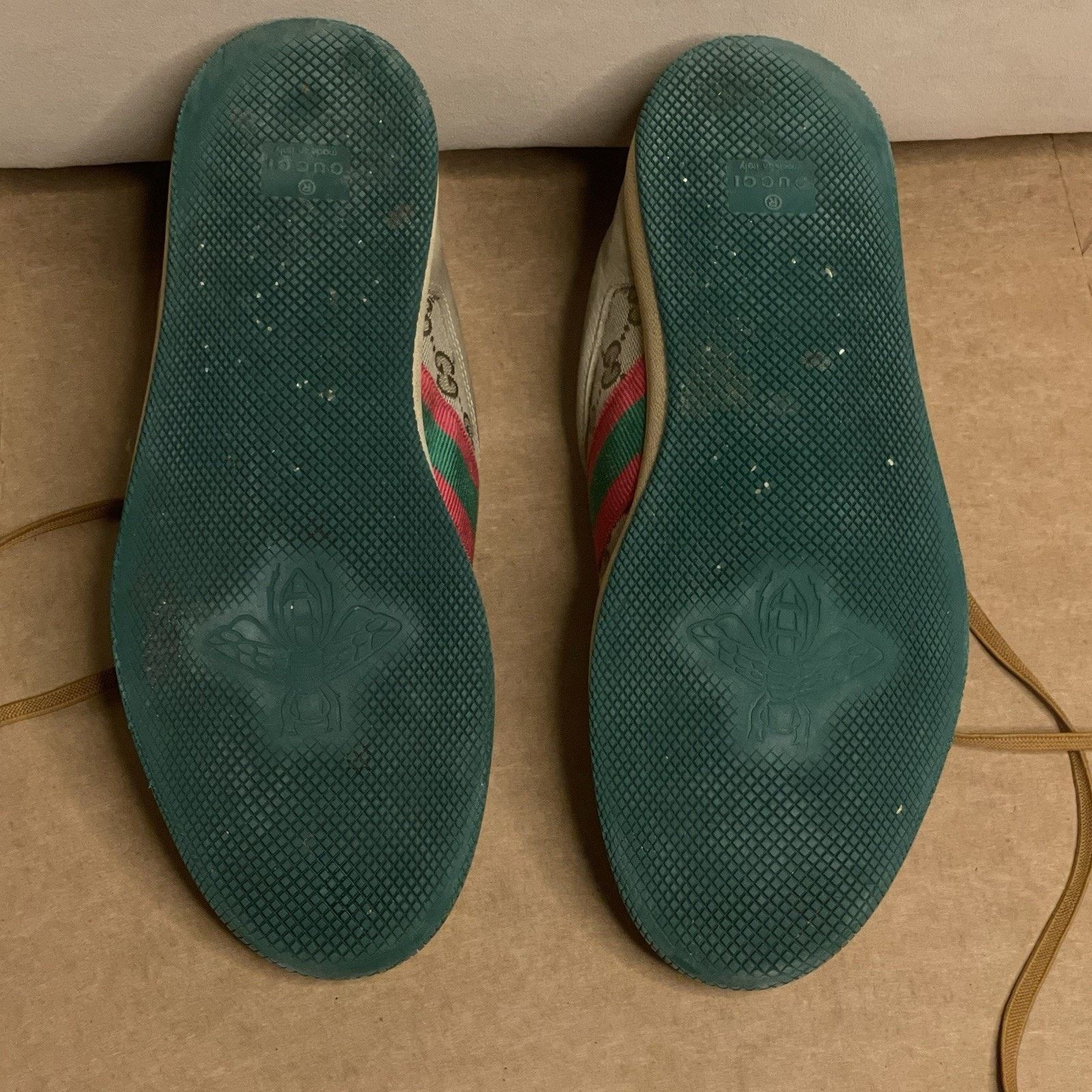 Gucci Gucci Sneakers Screener Distressed Leather Monogram Canvas Size US 8.5 / IT 38.5 - 21 Thumbnail