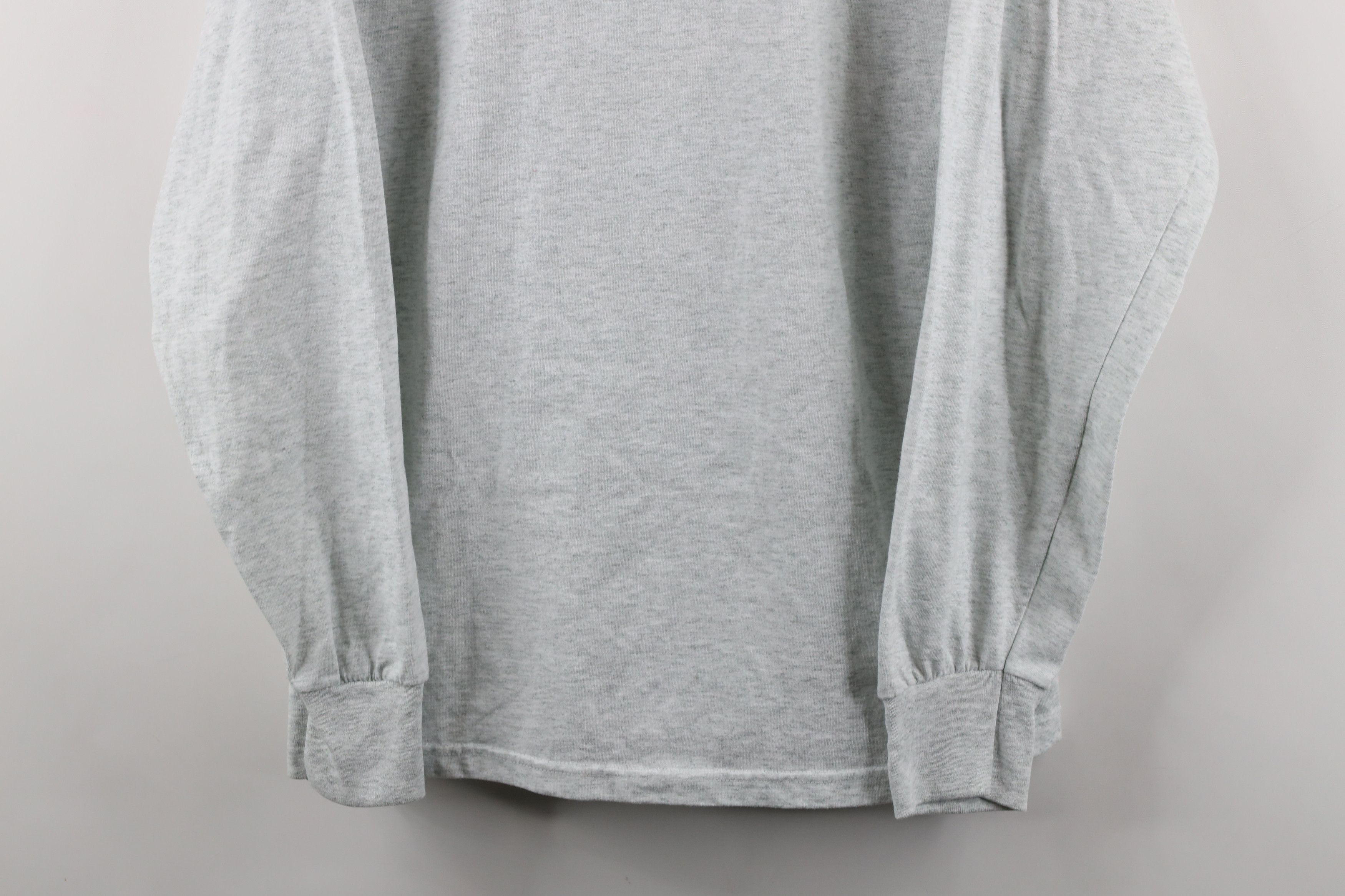 Vintage Vintage 90s Streetwear Long Sleeve T-Shirt Heather Gray USA Size US L / EU 52-54 / 3 - 3 Thumbnail
