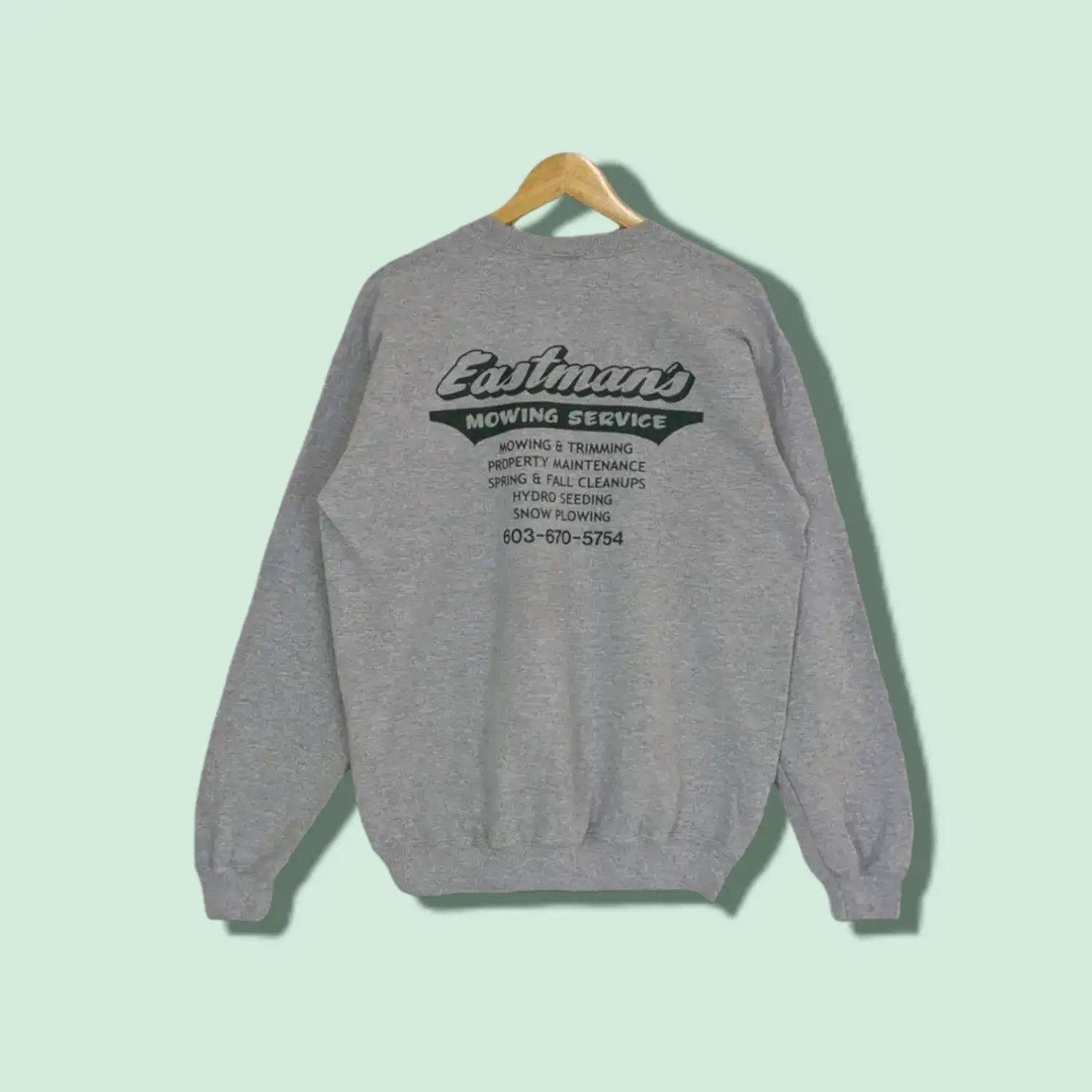American Apparel × Gildan EASTMANS Mowing Service Jumper Sweatshirt Size US M / EU 48-50 / 2 - 1 Thumbnail