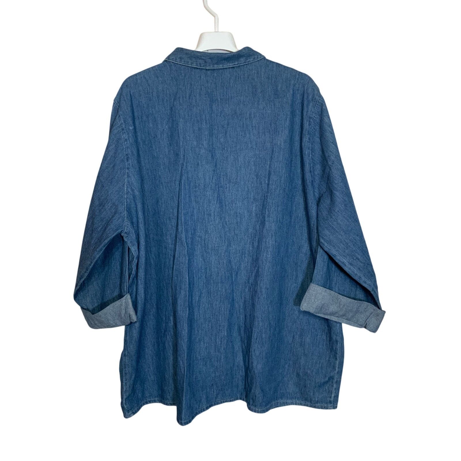 Unknown London Harlow Vintage Hanten Kendo Denim Top Button Womens Size XL Size XL / US 12-14 / IT 48-50 - 2 Thumbnail