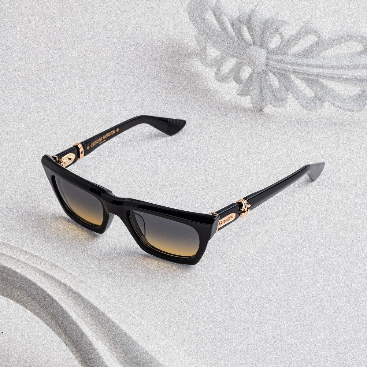 Chrome Hearts CHROME HEARTS CLITERALLY BLACK-18KGP SUNGLASSES Size ONE SIZE - 2 Thumbnail