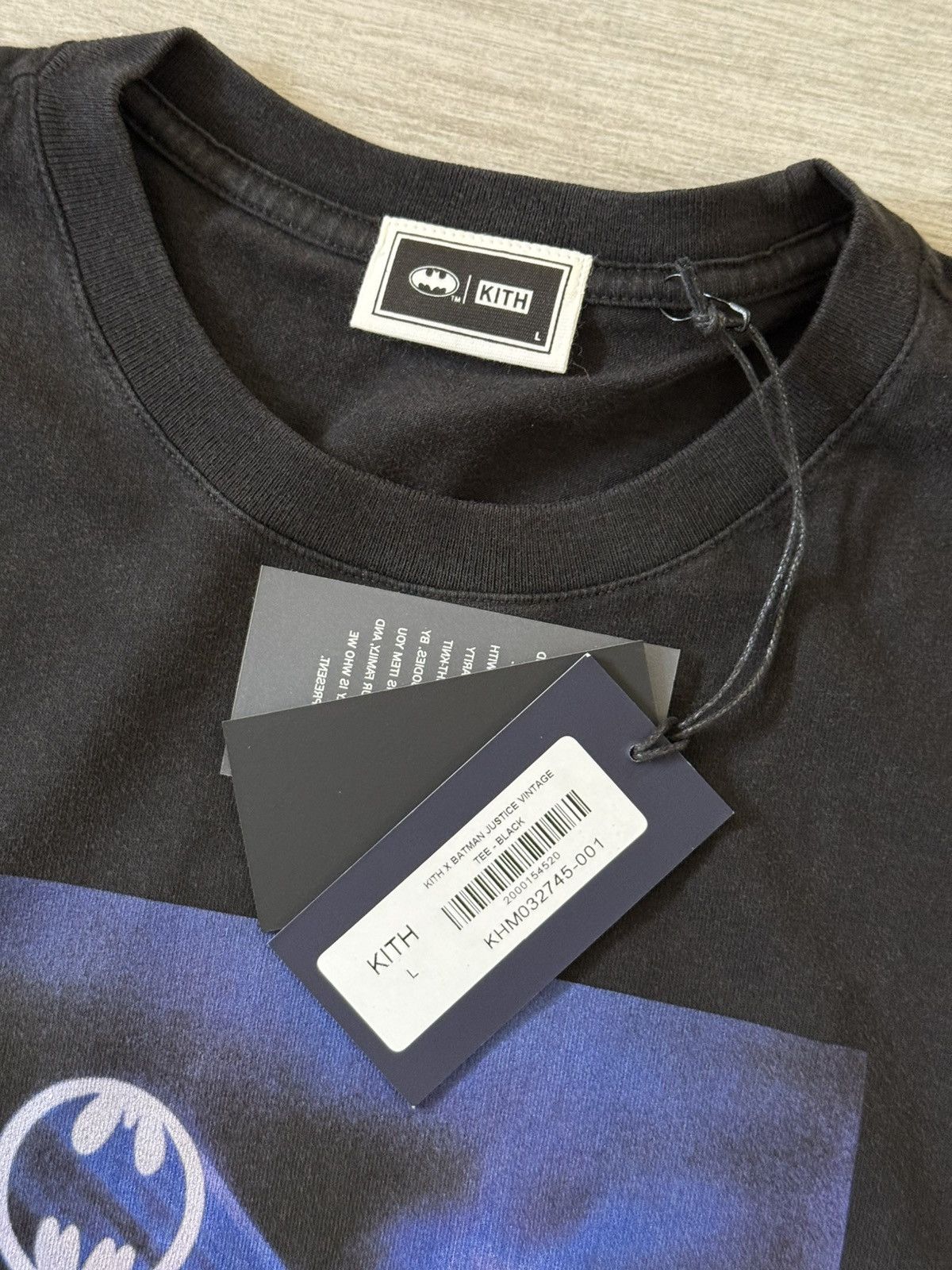 Kith KITH Batman Justice khm032745-001 Vintage Tee Black Sz Large Size US L / EU 52-54 / 3 - 5 Thumbnail