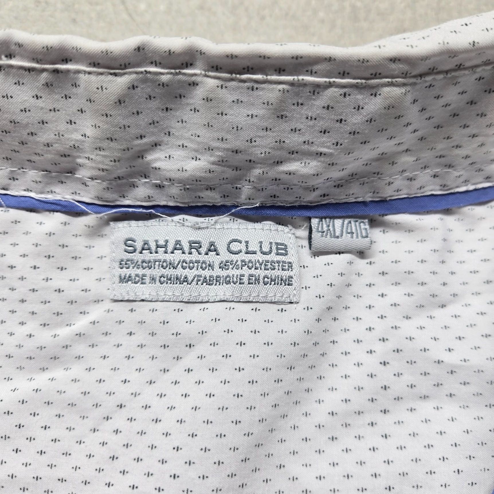 Vintage Sahara Club Shirt White Button-Up Long Sleeve Casual Adult Men's 4XL Shirt Size US XXL / EU 58 / 5 - 3 Thumbnail