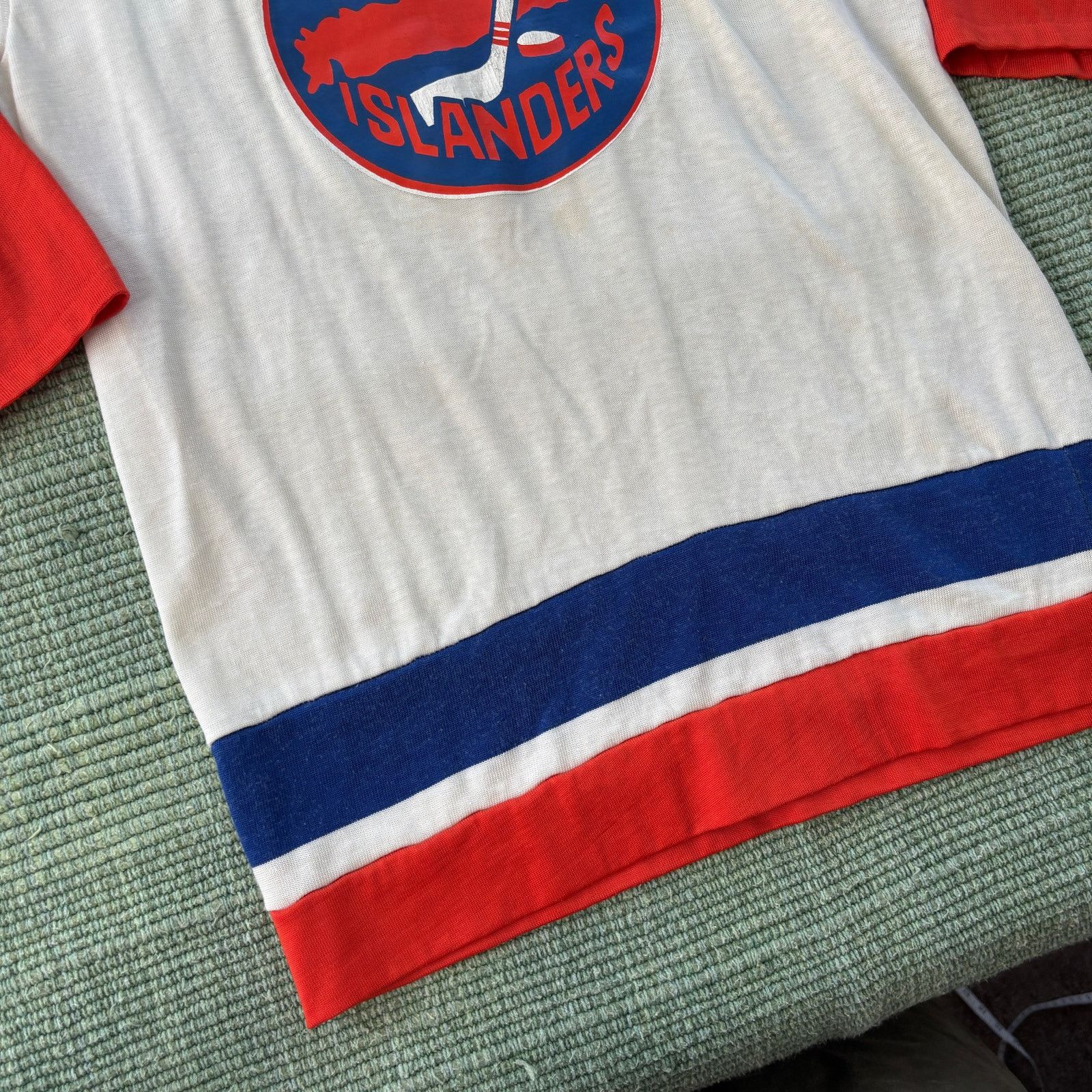 NHL × Vintage Vintage 1970s NY Islanders Durene Hockey Jersey Shirt Sz M/L Size US M / EU 48-50 / 2 - 5 Thumbnail