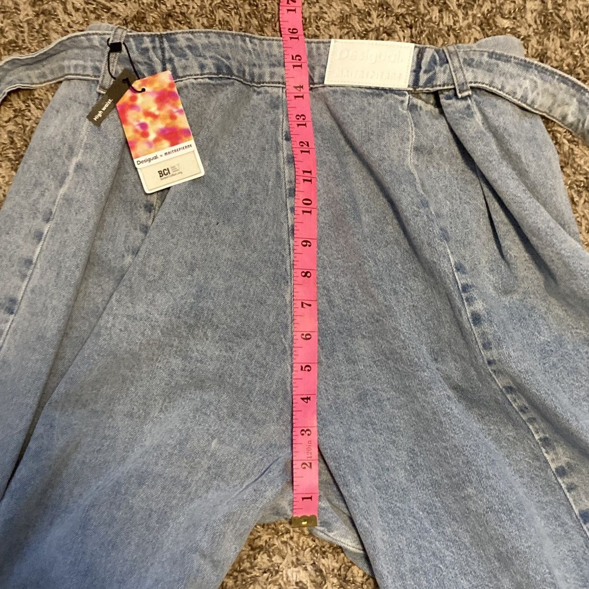 Desigual RARE Collab Desigual x Maitrepierre Wide-Leg Jeans Sz L 32" Size 32" / US 10 / IT 46 - 15 Thumbnail