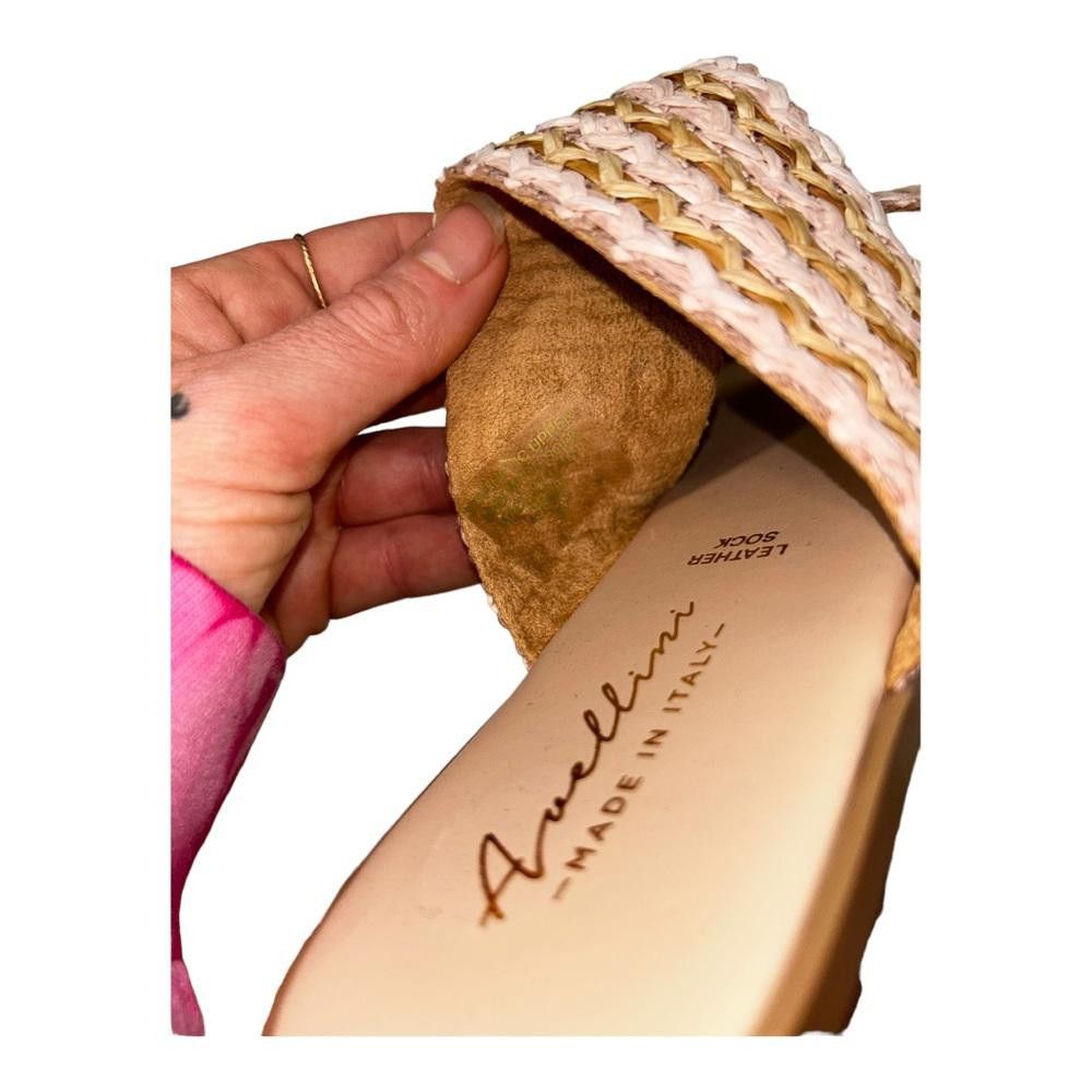 Designer Avellini l NWT Straw Leather Sandals size 9 Size US 9 / IT 39 - 4 Thumbnail