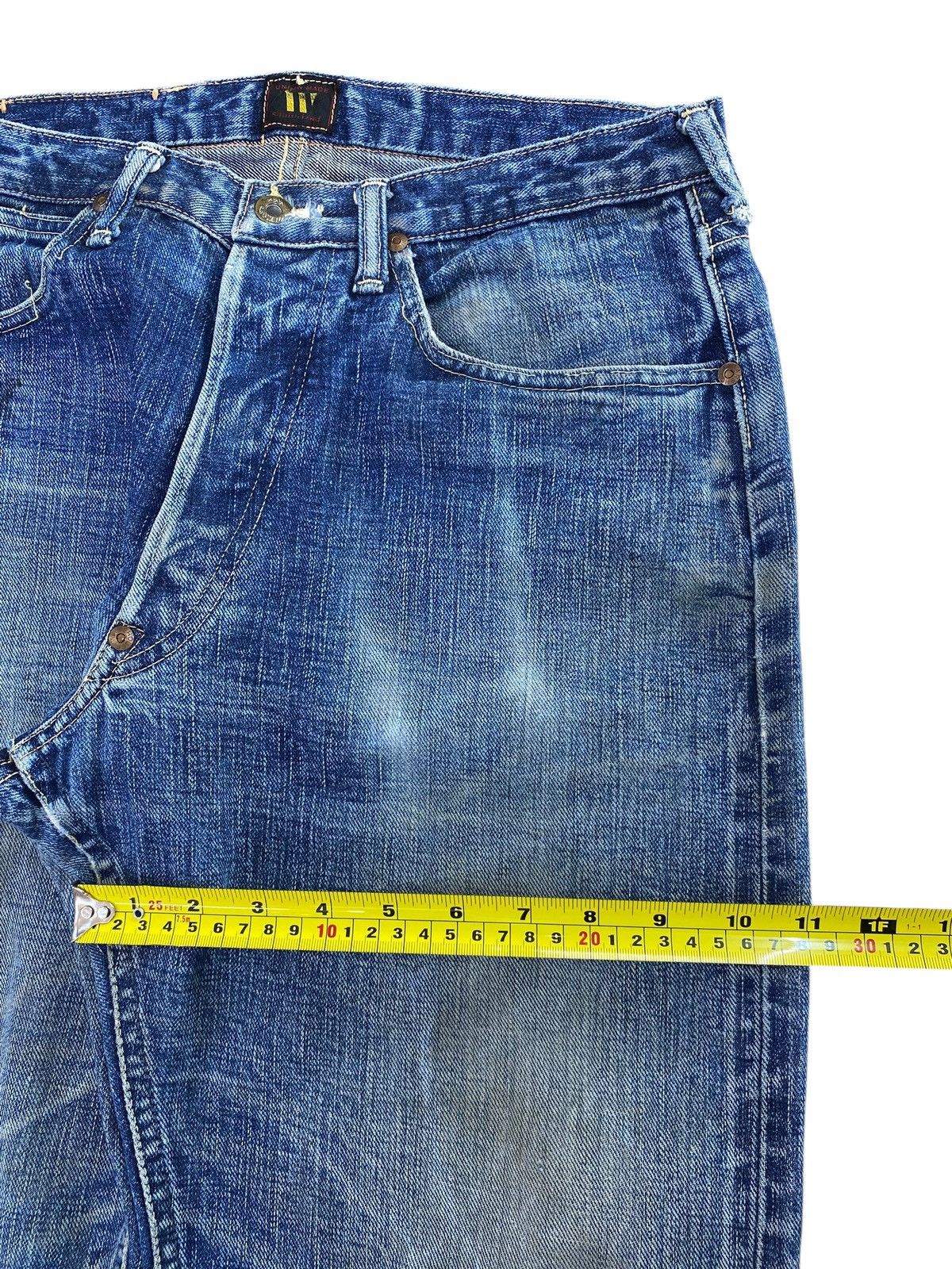 Japanese Brand Japanese Brand Whiskered & Faded Wash Style Wide Fit Jeans Size US 30 / EU 46 - 7 Thumbnail
