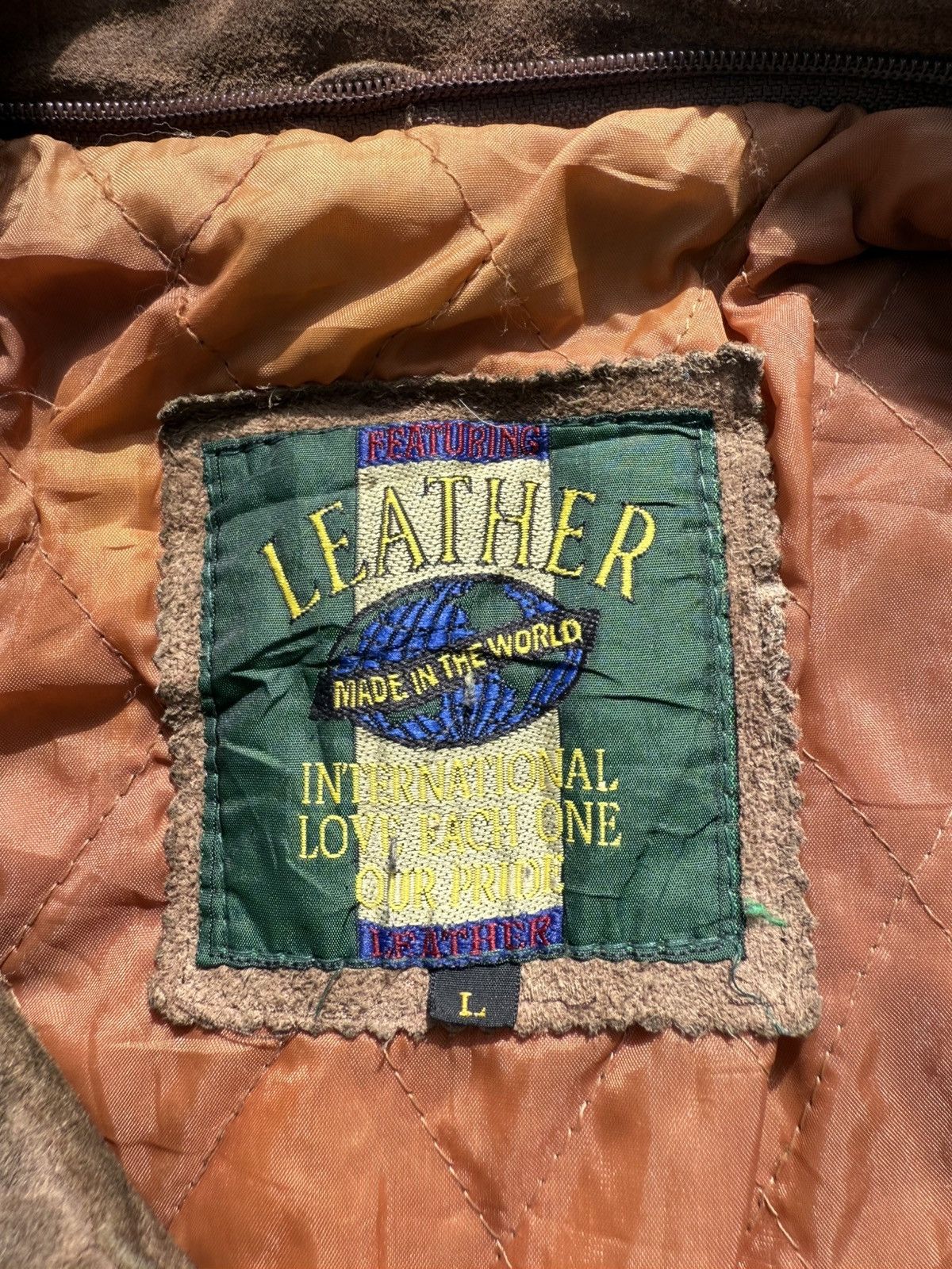 Japanese Brand Vintage 90s Leather Suede Jacket Schott Style Size US L / EU 52-54 / 3 - 14 Thumbnail