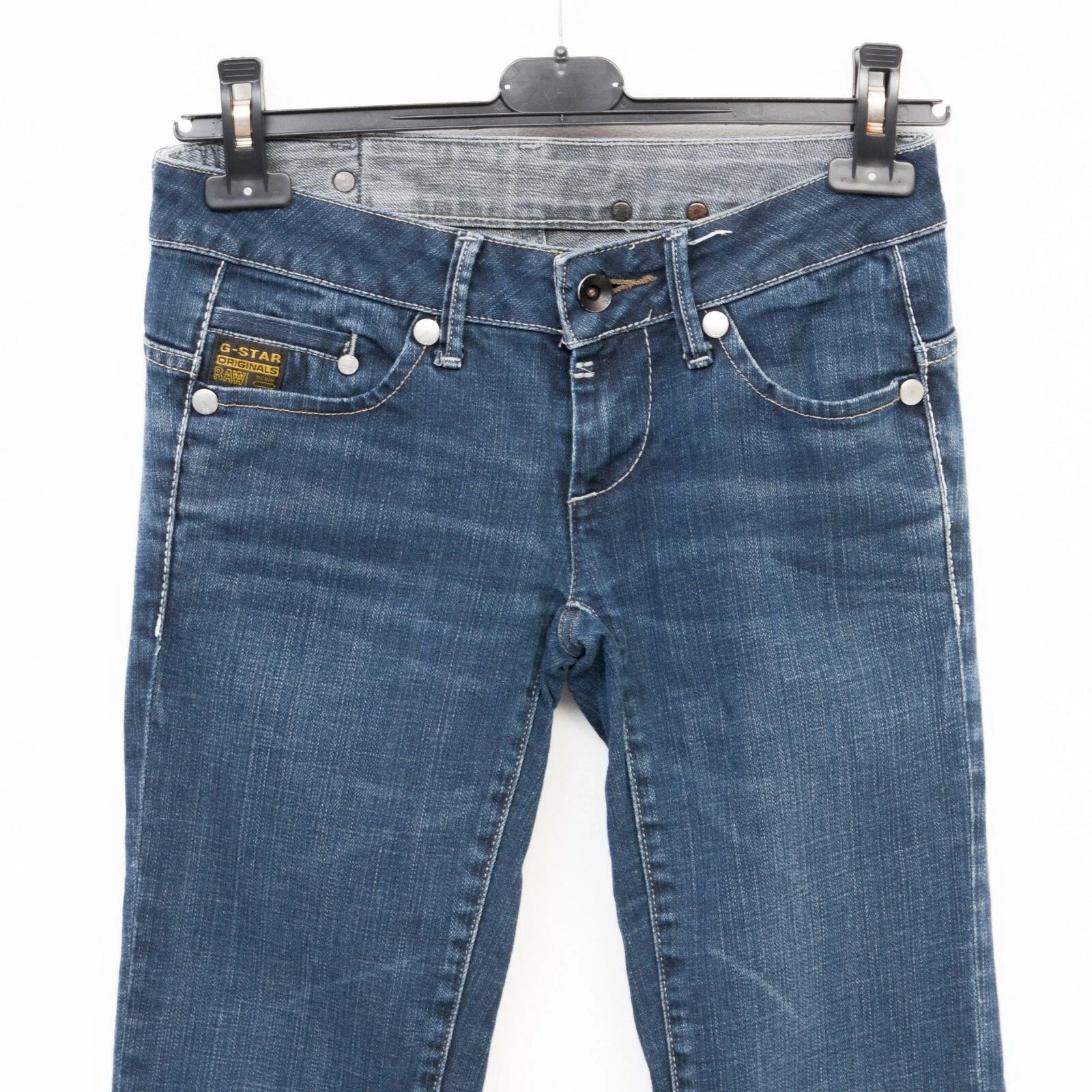G-Star Raw Midge Straight Women W25 L32 Navy Jeans Trousers Stretch Size 25" / US 0 / IT 36 - 5 Thumbnail