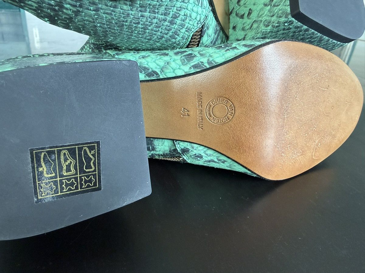 Dries Van Noten enkellaarsjes van Dries van Noten python leder Size US 8 / IT 38 - 4 Thumbnail