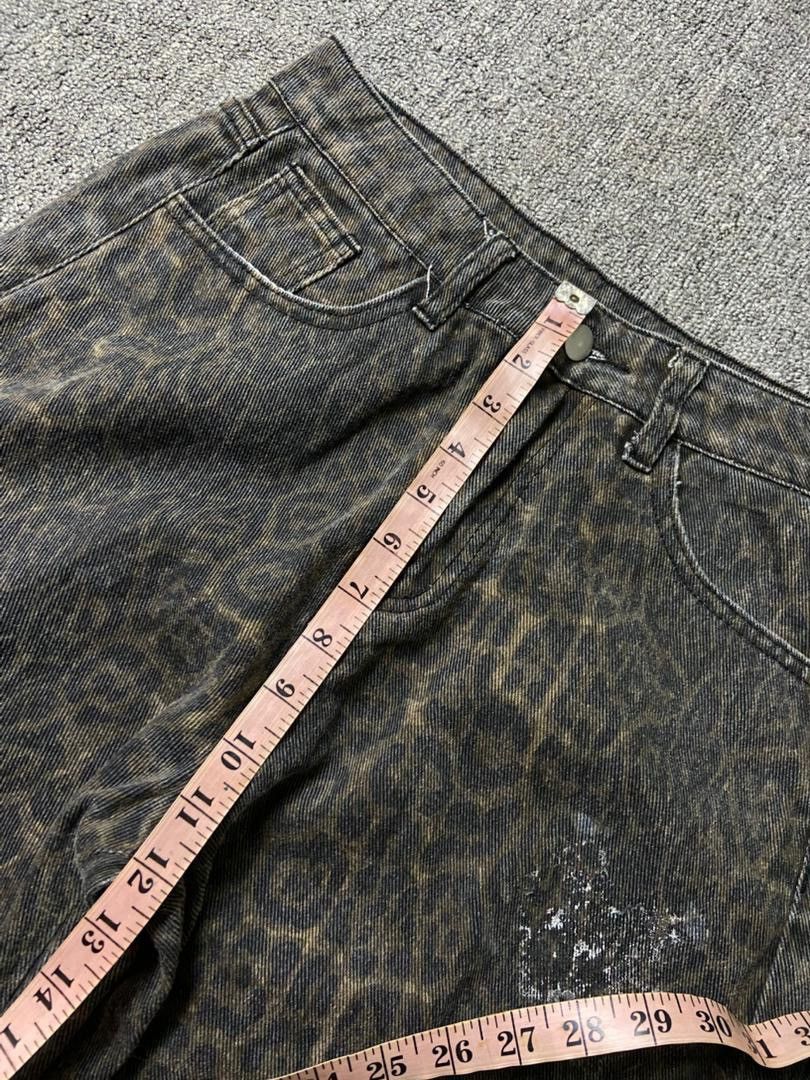Japanese Brand DAZY Brand Wide Leg Leopard Cargo Pants (185) Size 28" / US 6 / IT 42 - 12 Thumbnail