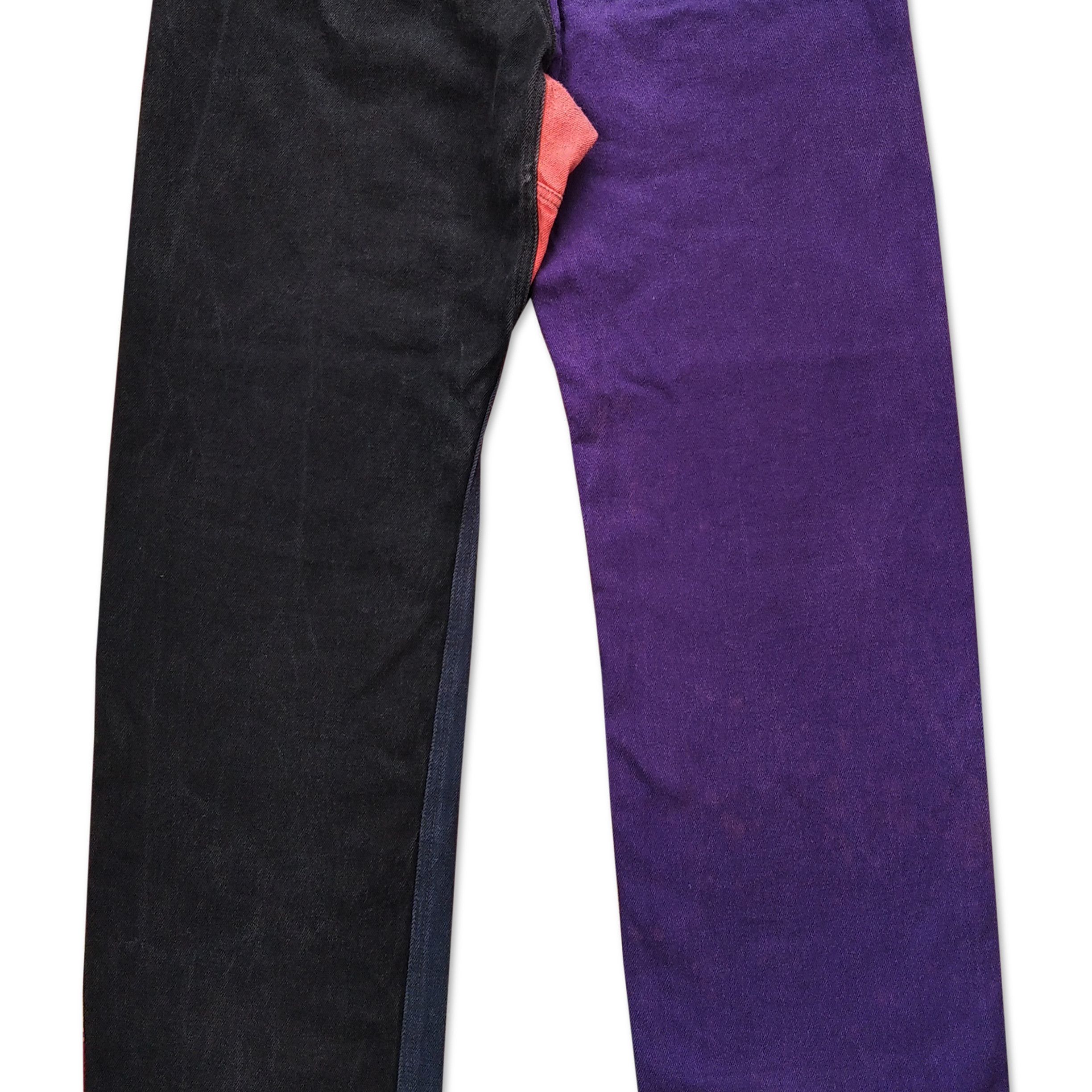 Manastash Vintage MANASTASH Hemp Jeans Cotton Patchwork Multicolour Size US 33 - 3 Thumbnail