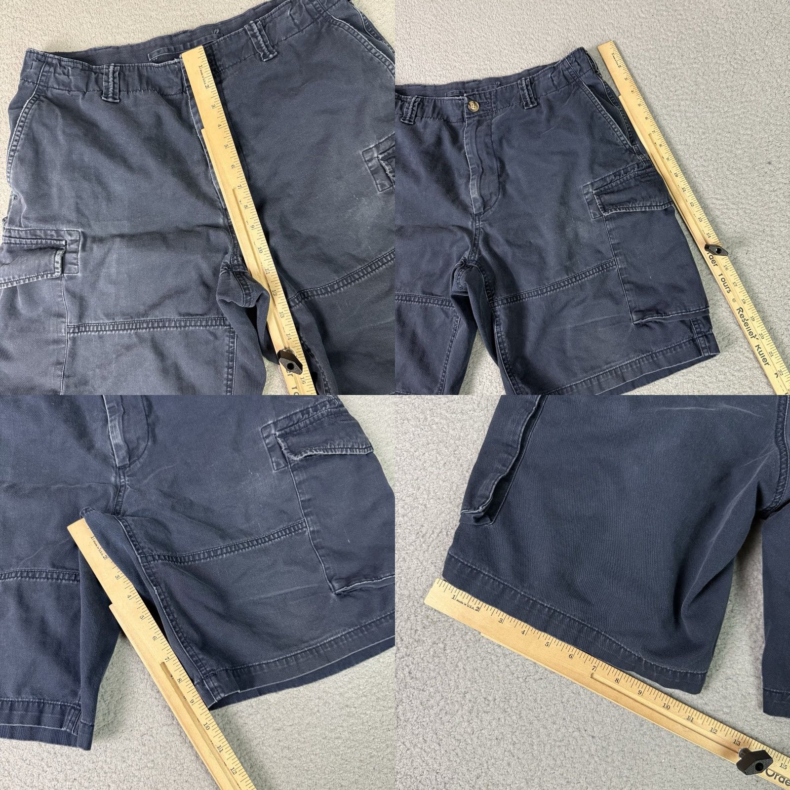 Polo Ralph Lauren VINTAGE Polo Ralph Lauren Cargo Shorts Adult 33 Navy Blue Canvas Casual Chino Cotton waistband? Pockets Mens Regular Blue Size US XS / EU 42 / 0 - 9 Thumbnail