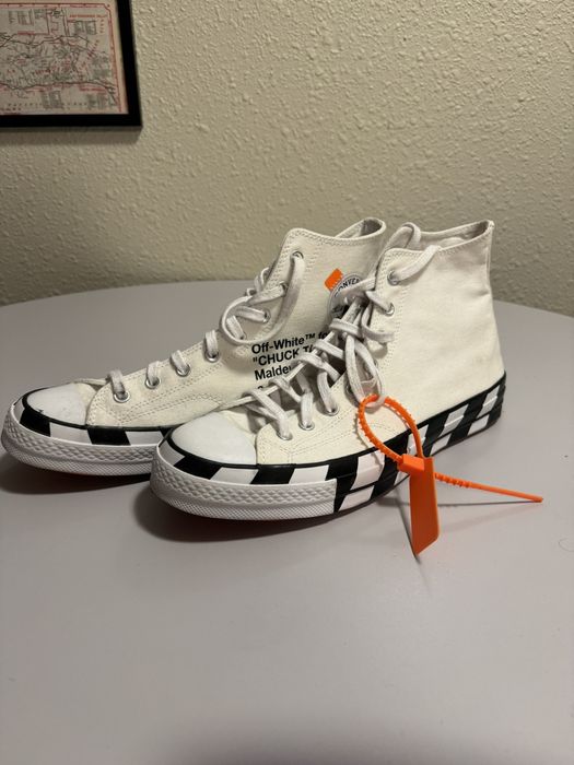 Off white cheap converse grailed